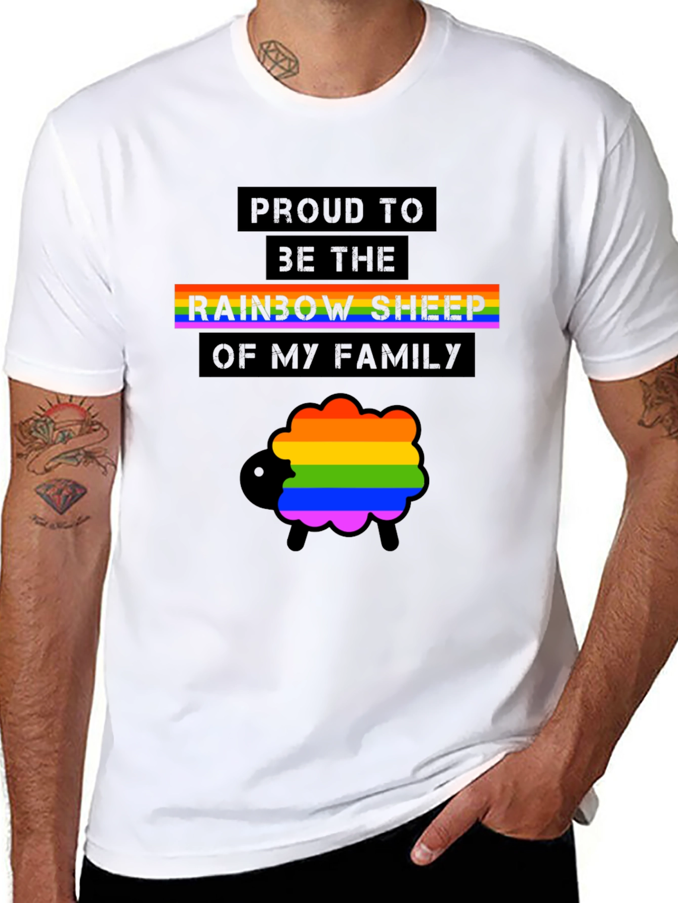 Rainbow Sheep Pride T-Shirt