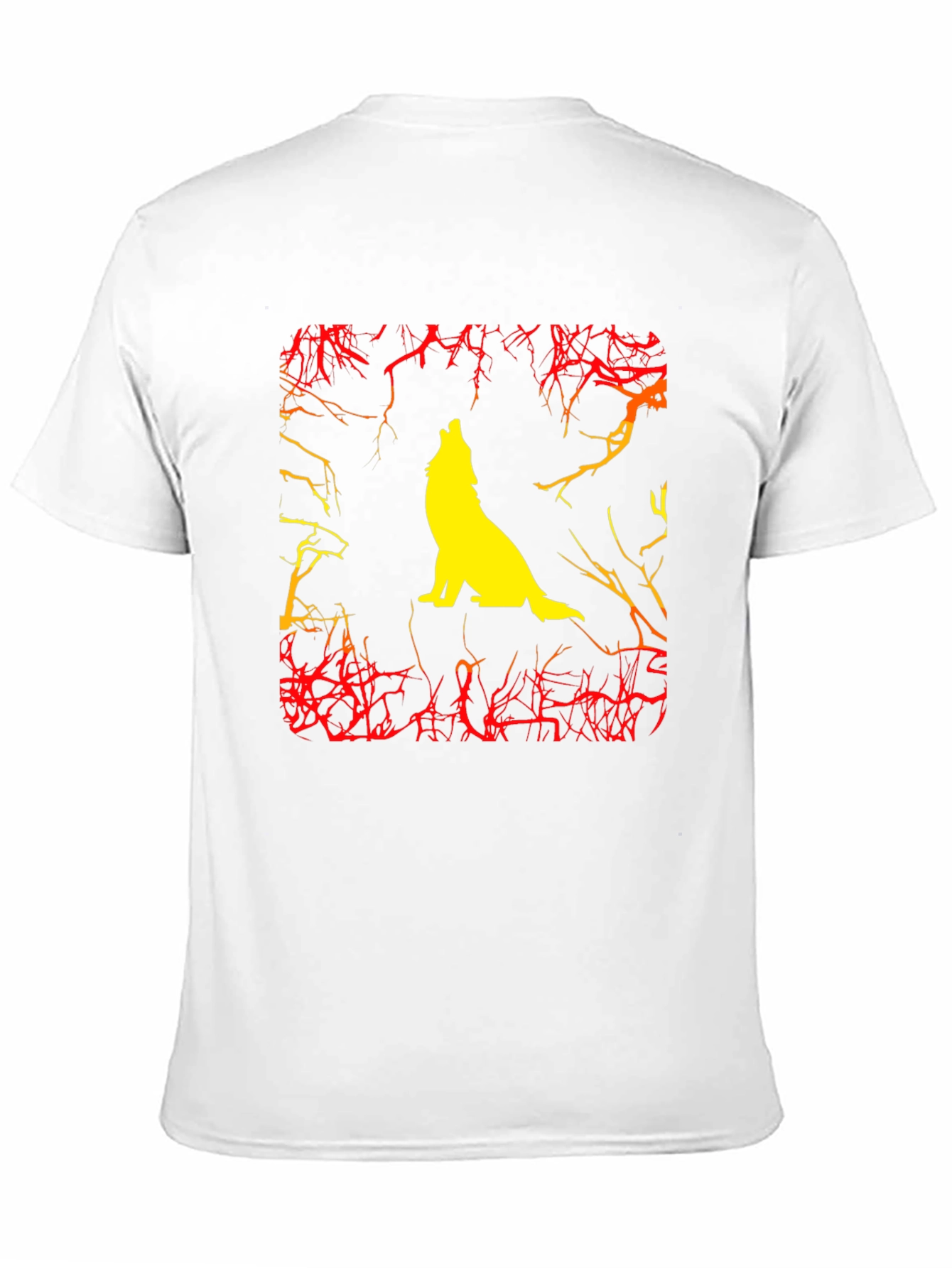 Wolf Howling Graphic Black T-Shirt