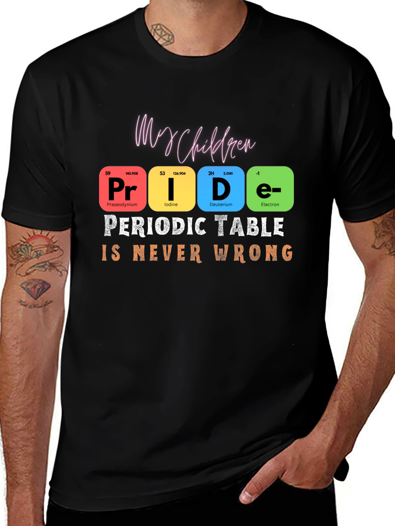 Periodic Table Pride Graphic T-Shirt