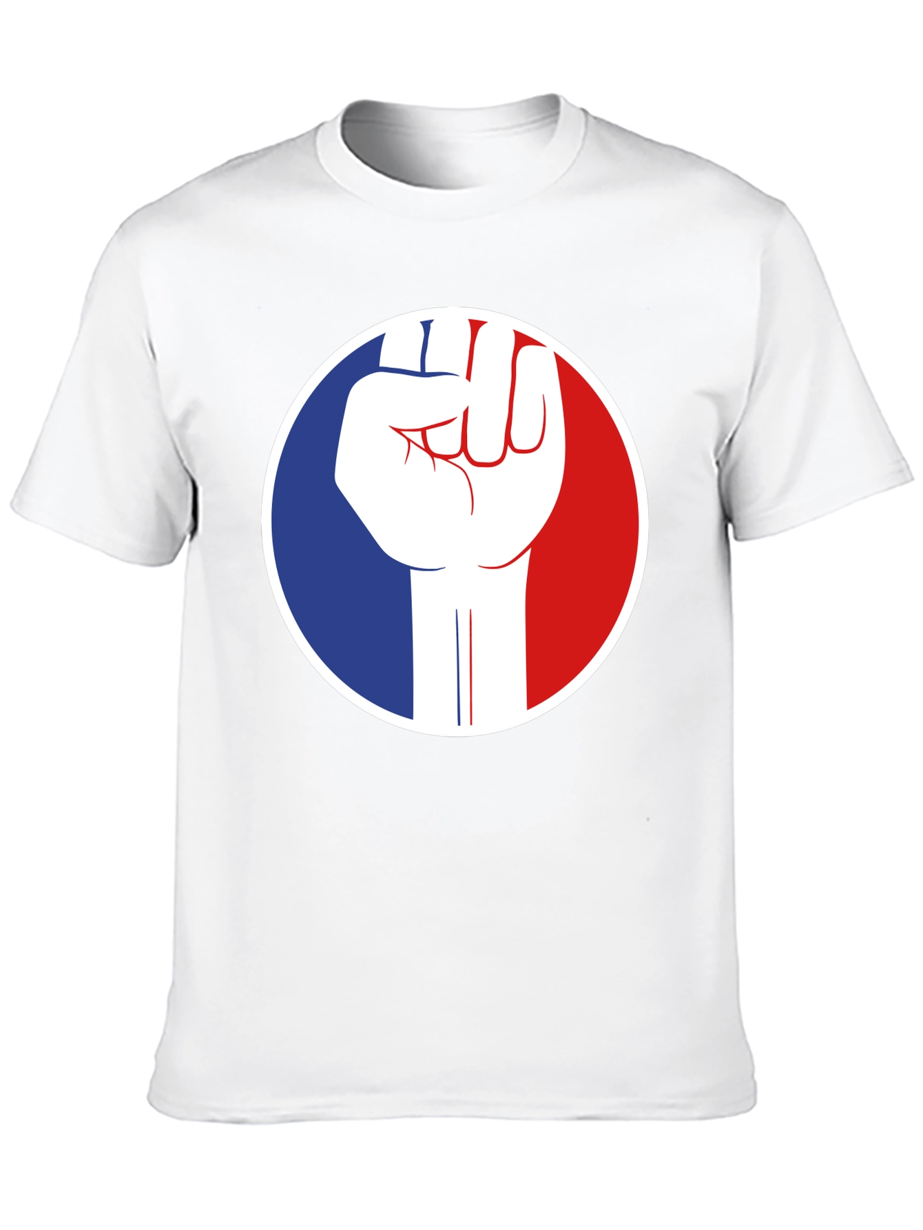 French Fist Graphic Tee - Black Cotton T-Shirt