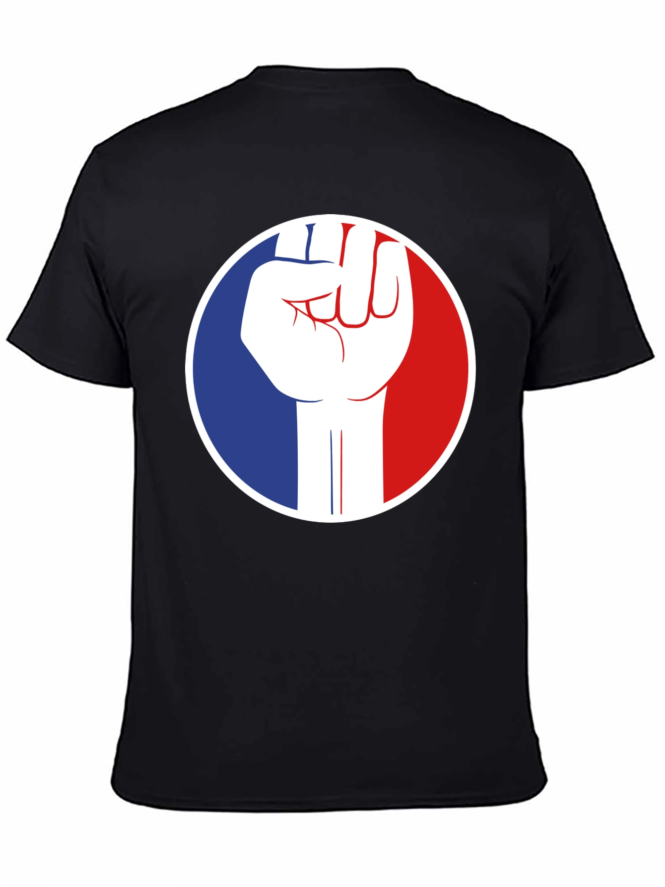 French Fist Graphic Tee - Black Cotton T-Shirt
