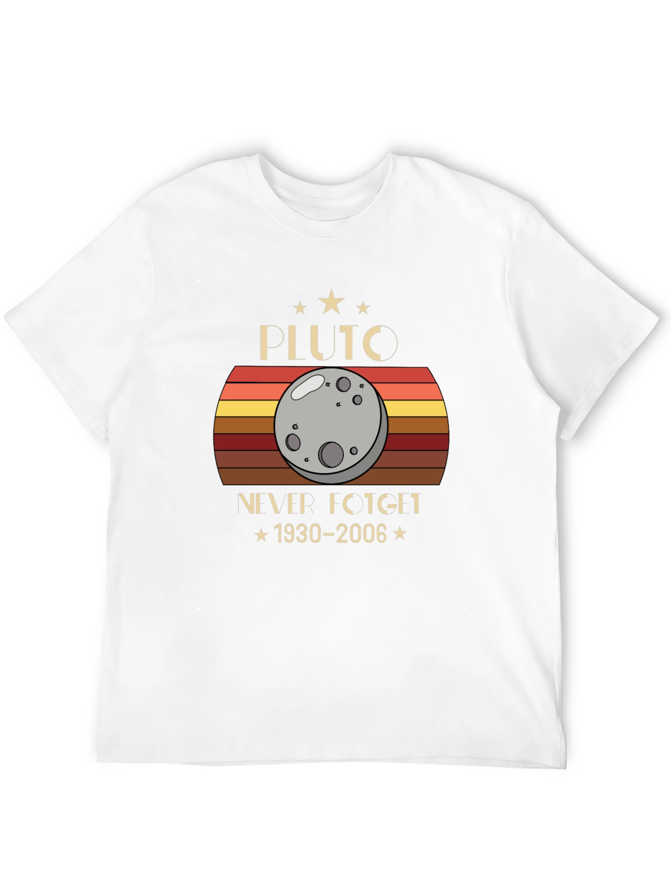 Pluto Never Forget 1930-2006 Graphic T-Shirt