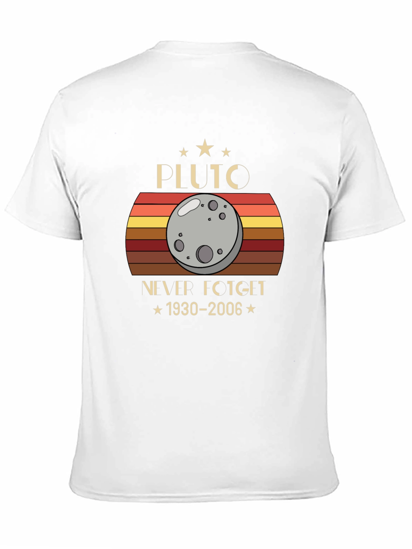 Pluto Never Forget 1930-2006 Graphic T-Shirt