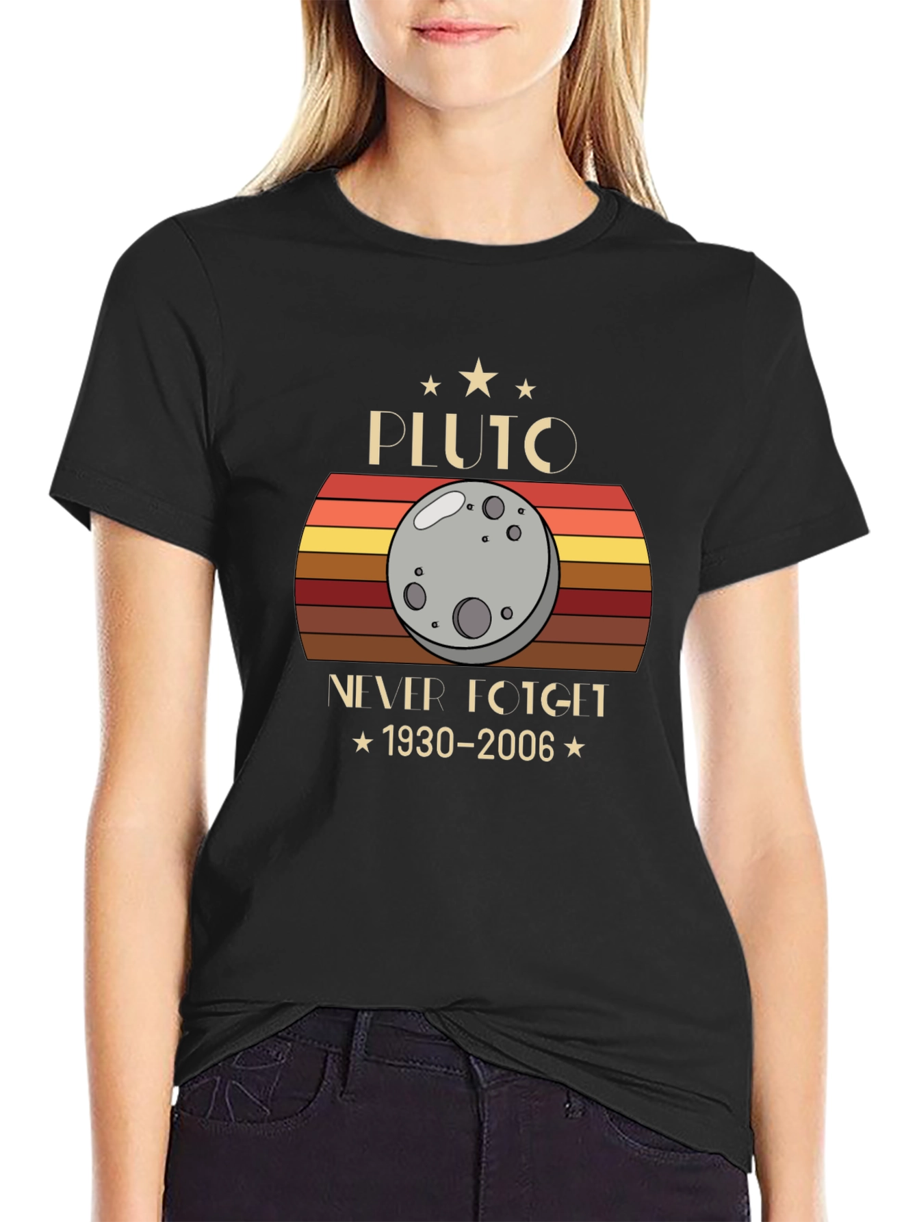 Pluto Never Forget 1930-2006 Graphic T-Shirt