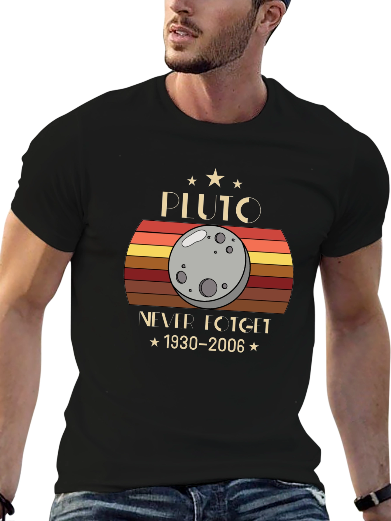 Pluto Never Forget 1930-2006 Graphic T-Shirt