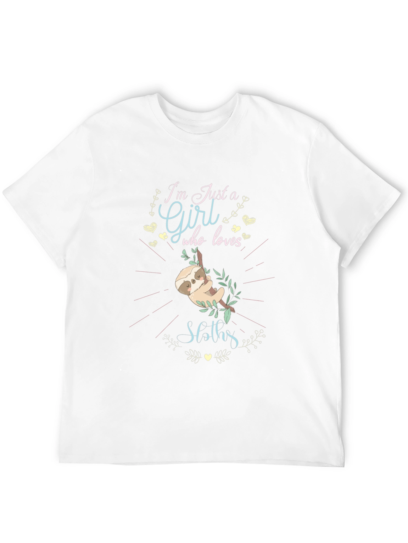 Im Just a Girl Who Loves Sloths T-Shirt