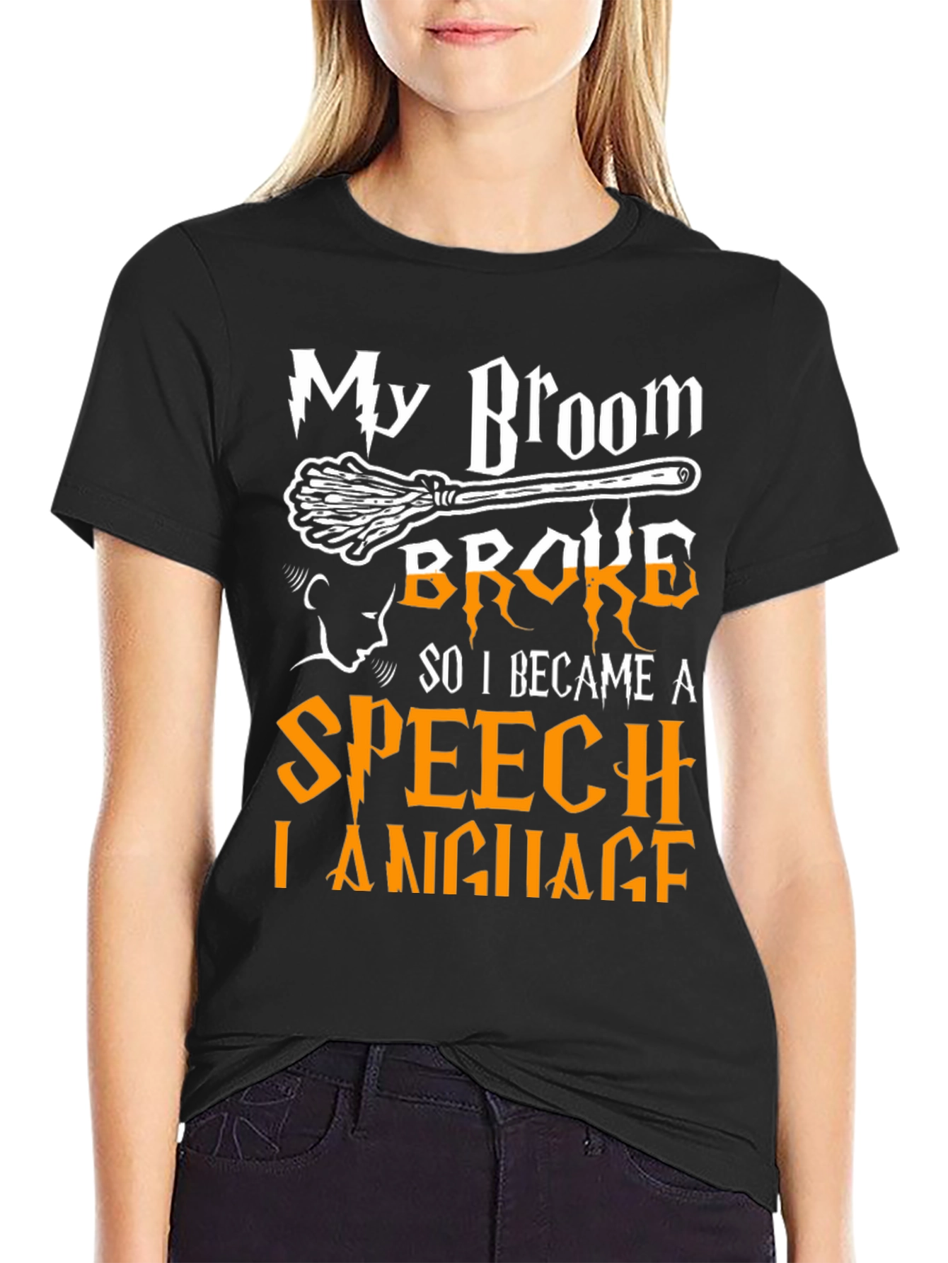 Funny Halloween Speech Language T-Shirt