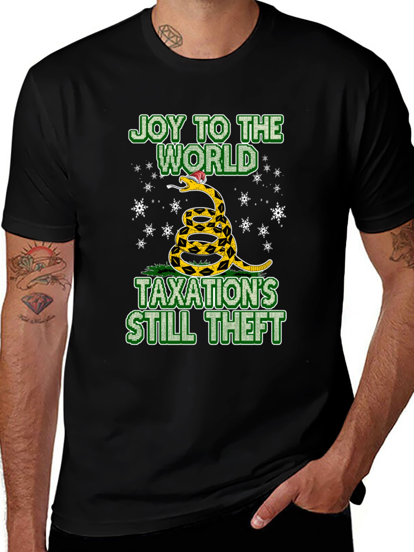 Joy to the World Taxations Still Theft T-Shirt