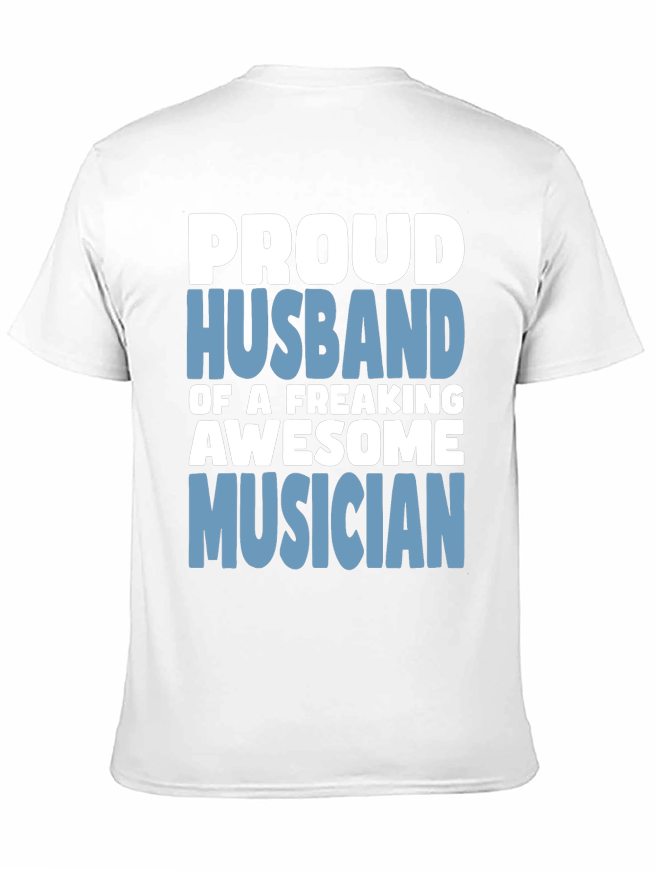 Proud Husband Musician Graphic T-Shirt