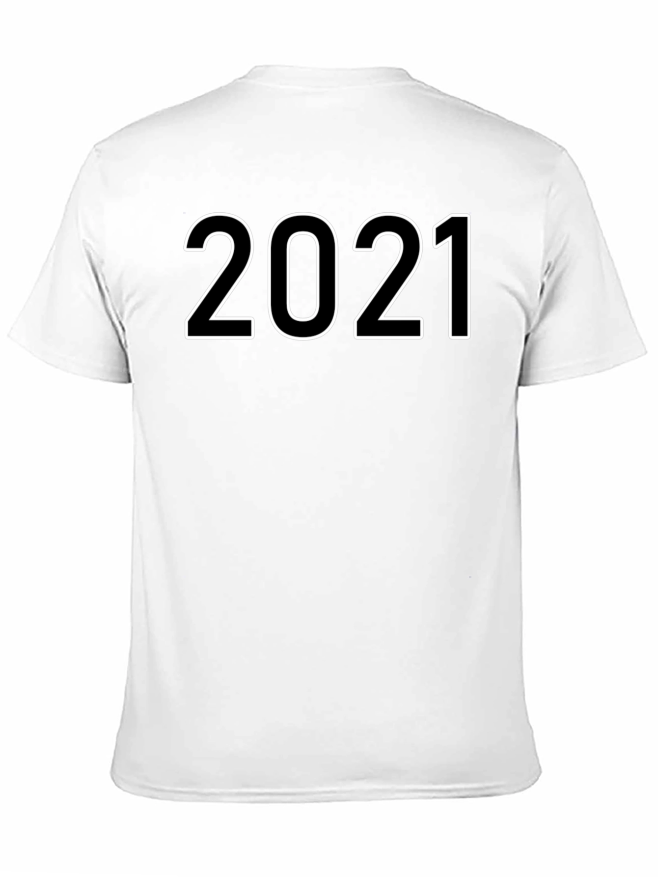 2021 Graphic T-Shirt - Black Crew Neck Tee