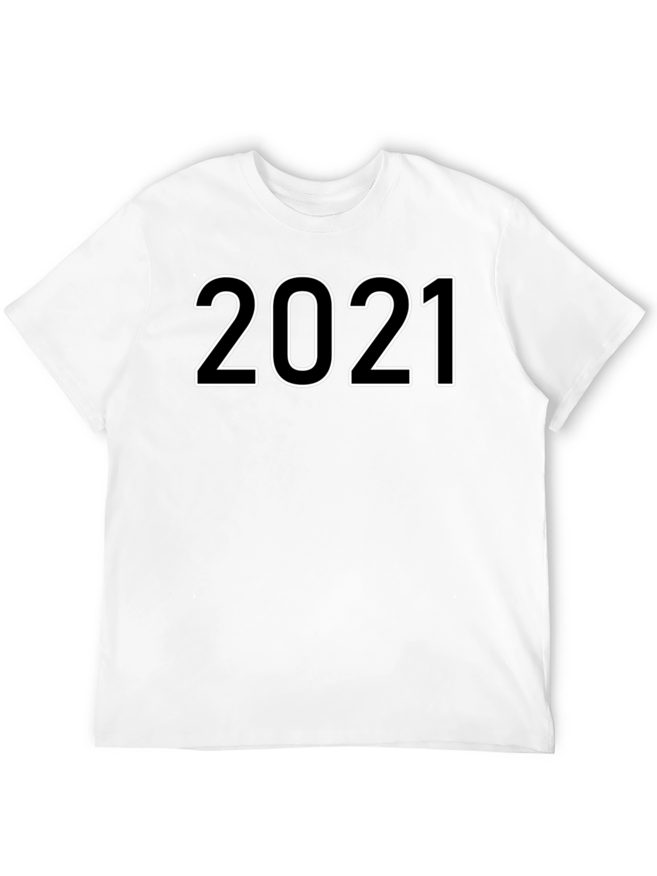 2021 Graphic T-Shirt - Black Crew Neck Tee