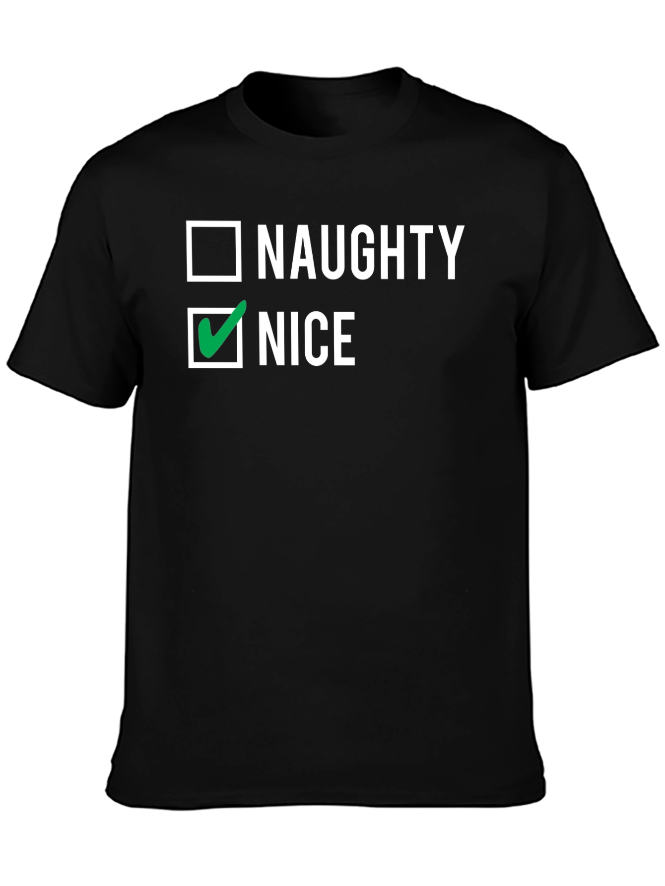 Naughty or Nice Checkbox Graphic Tee