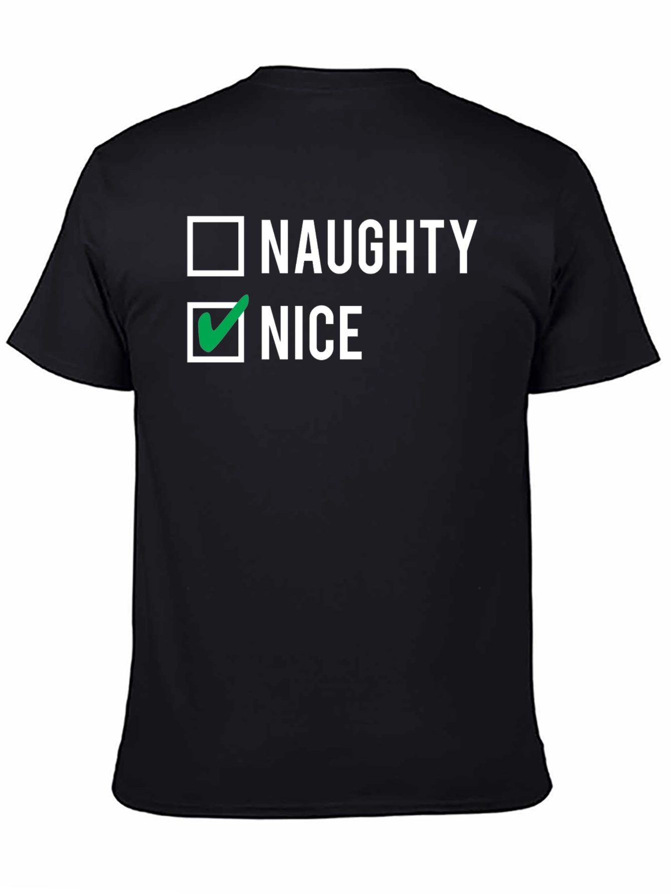 Naughty or Nice Checkbox Graphic Tee