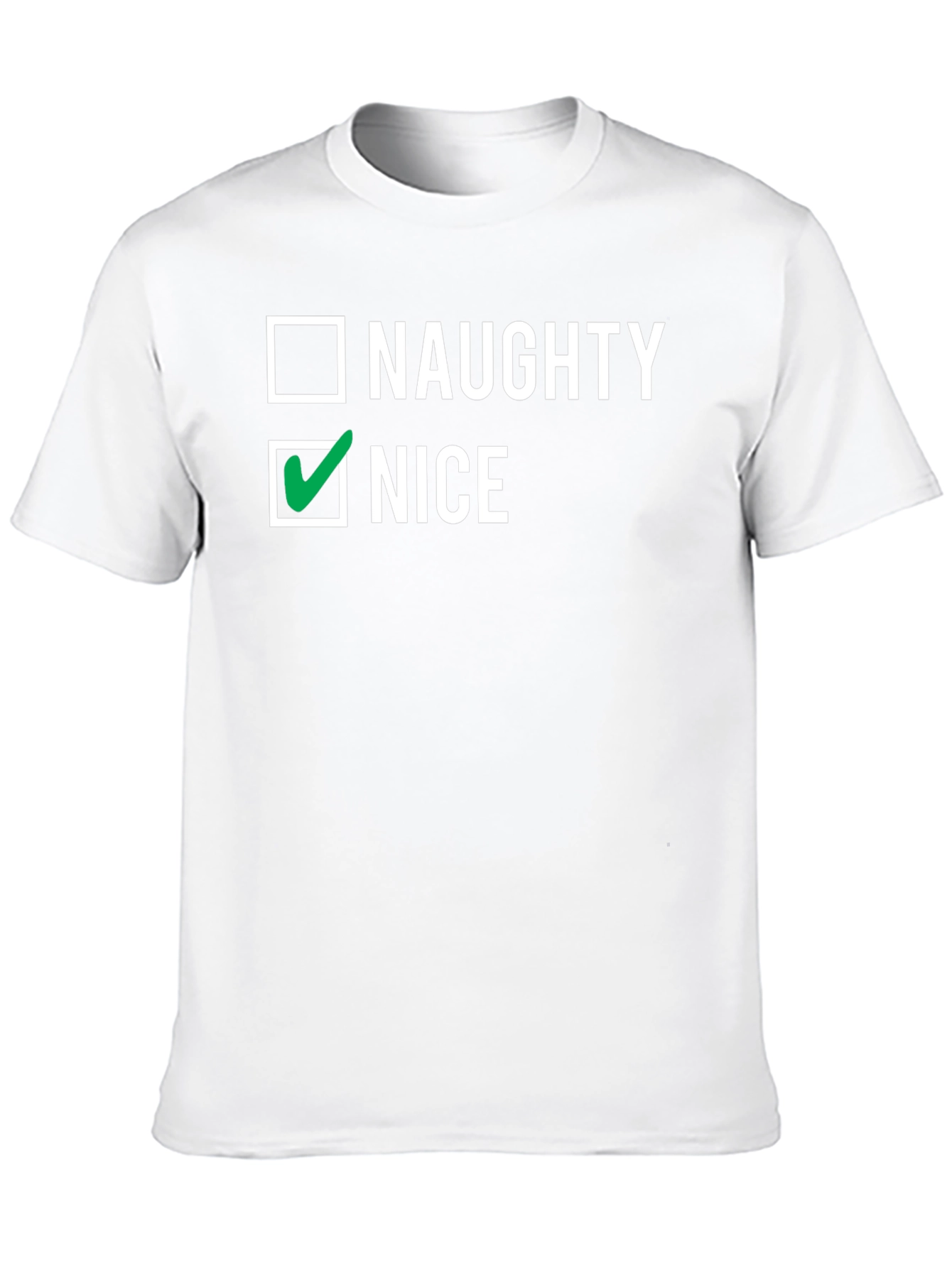 Naughty or Nice Checkbox Graphic Tee