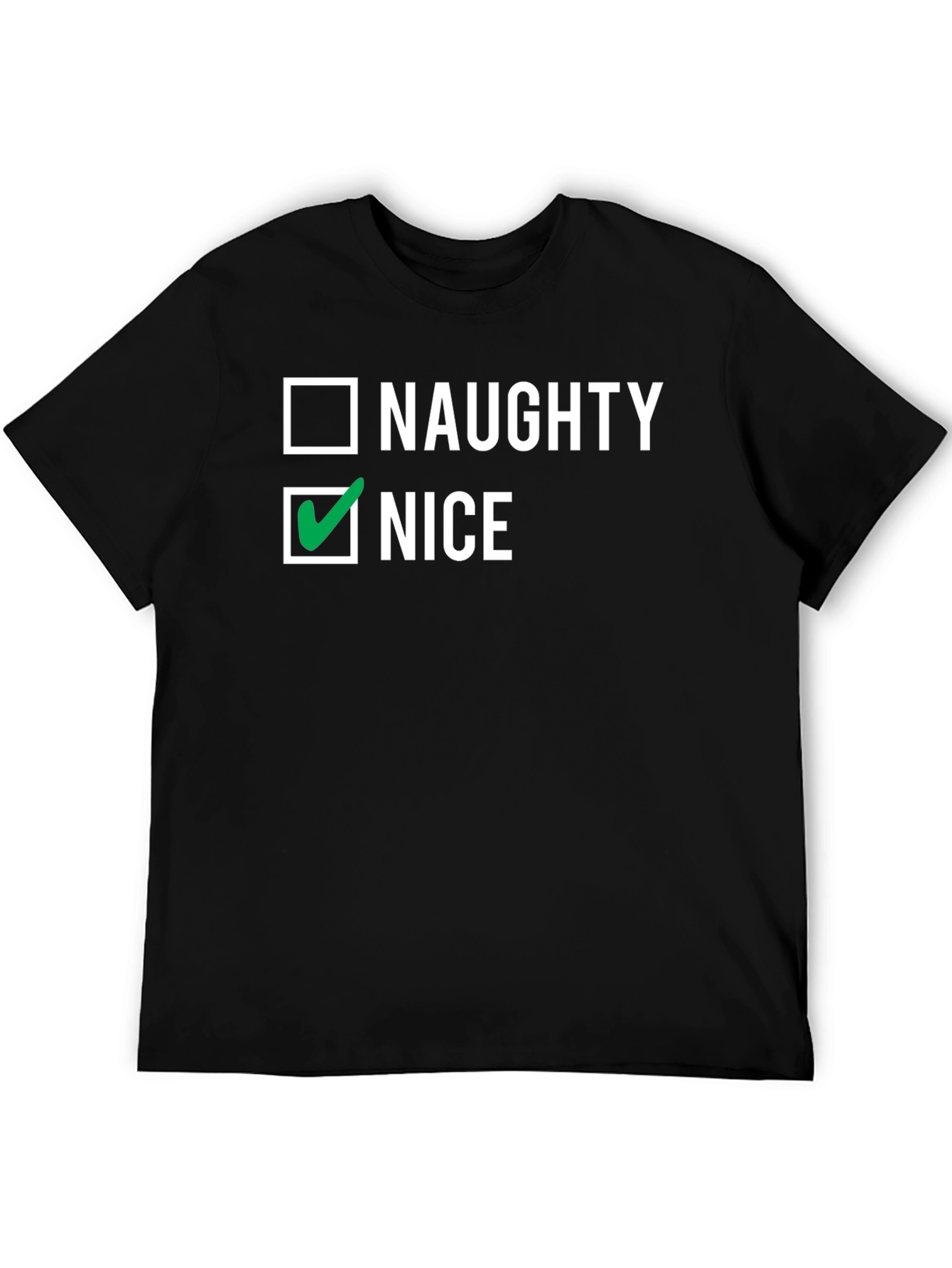 Naughty or Nice Checkbox Graphic Tee