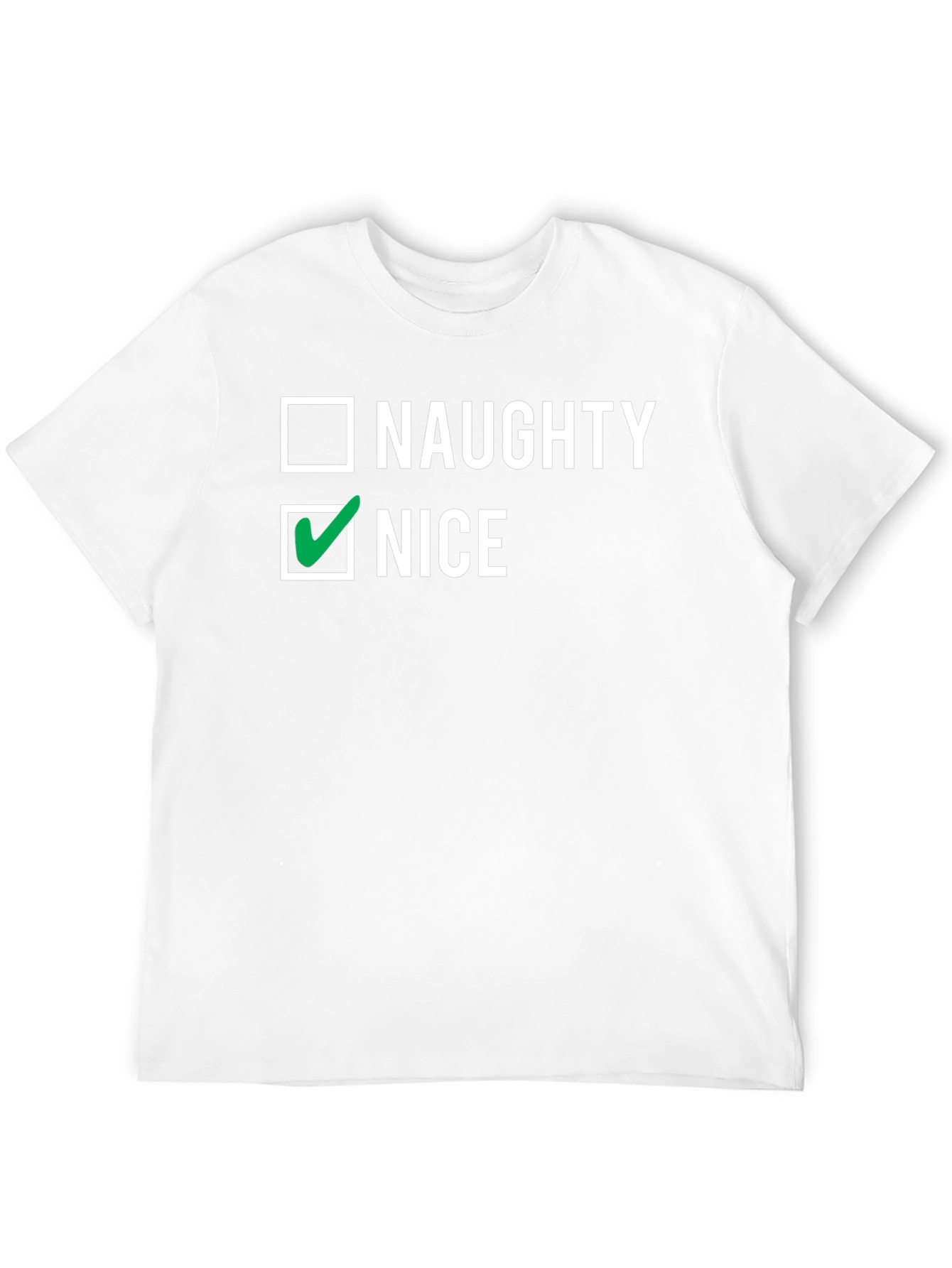 Naughty or Nice Checkbox Graphic Tee
