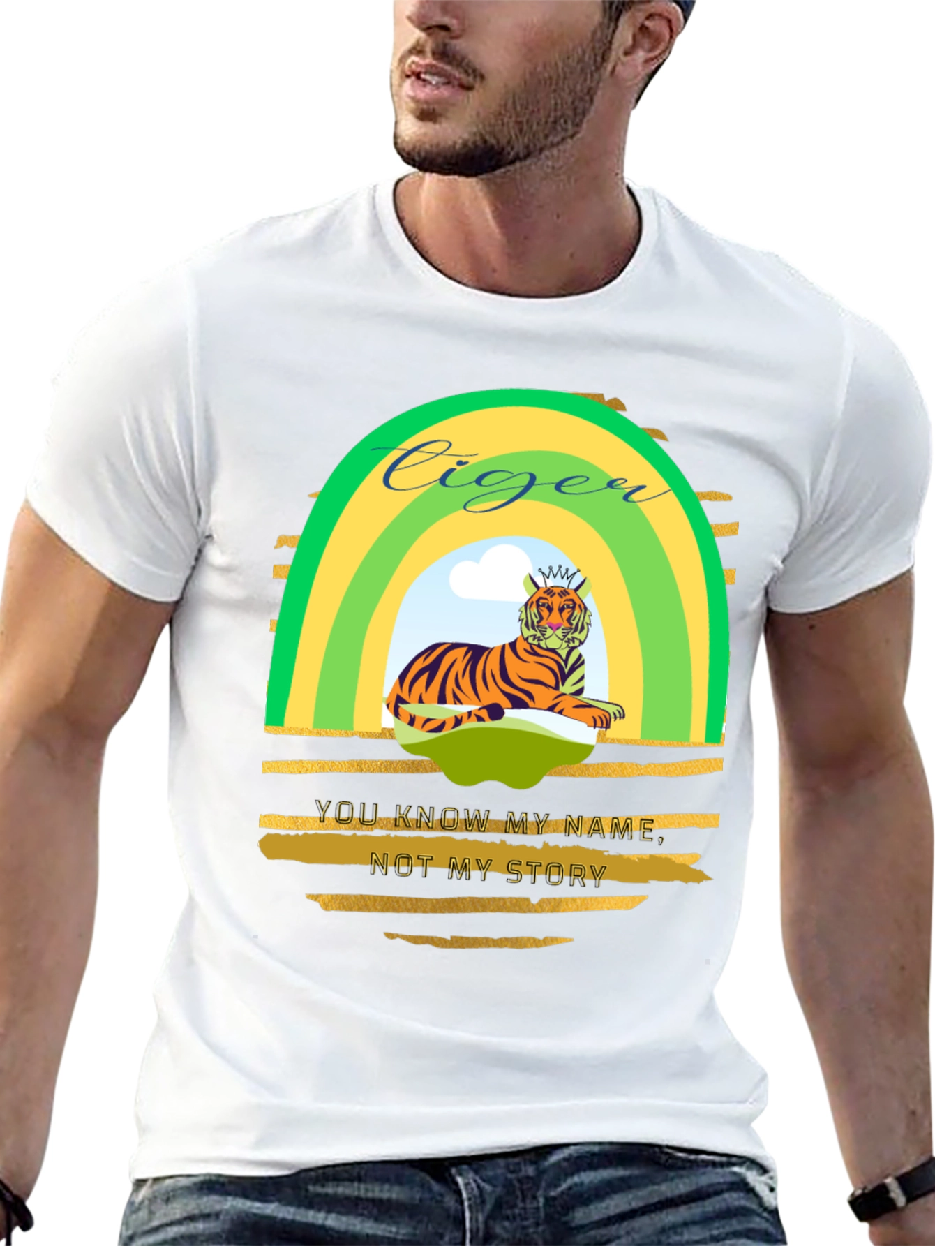 Ciger Tiger Graphic Tee - Mens Black T-Shirt