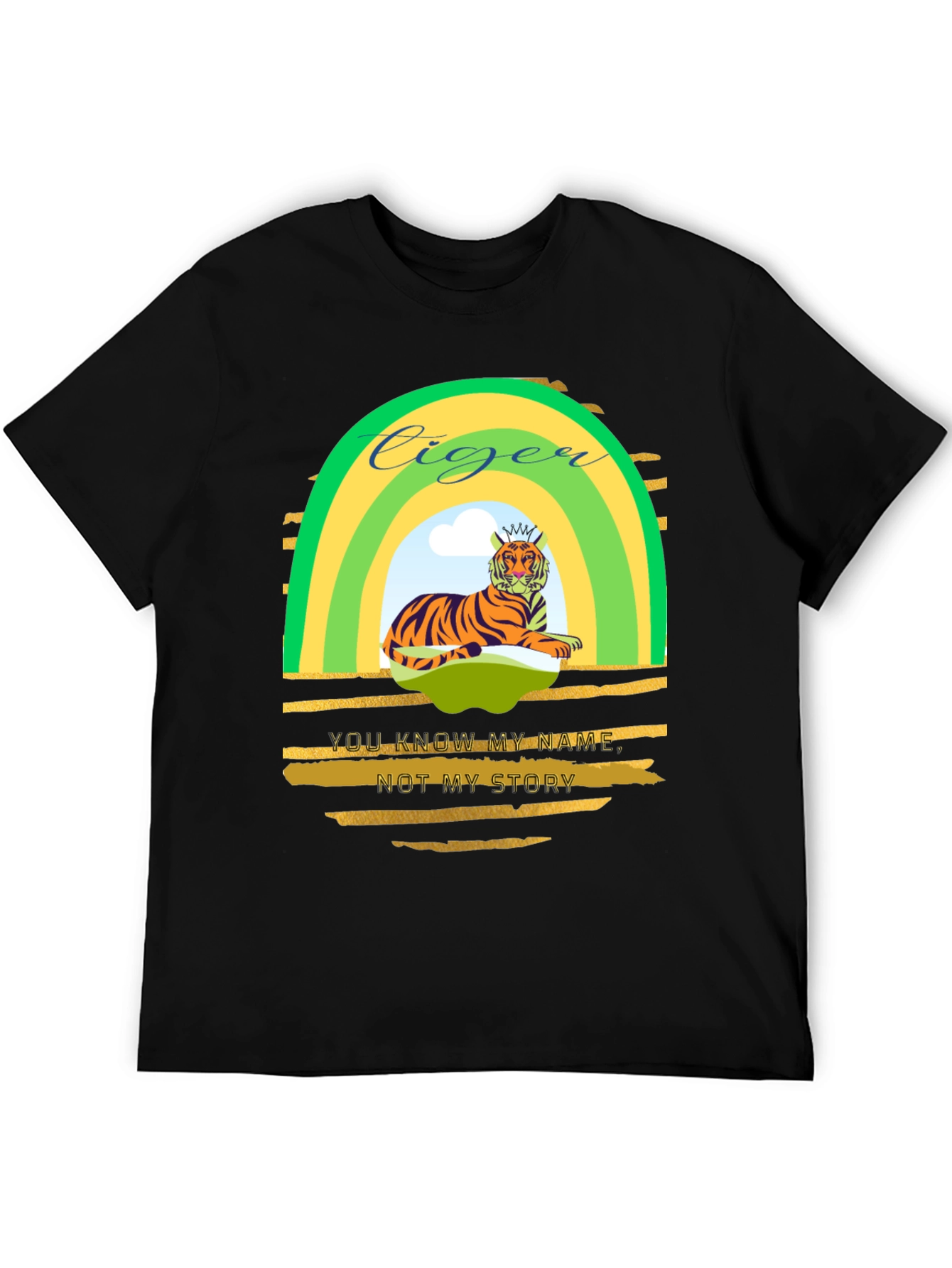 Ciger Tiger Graphic Tee - Mens Black T-Shirt