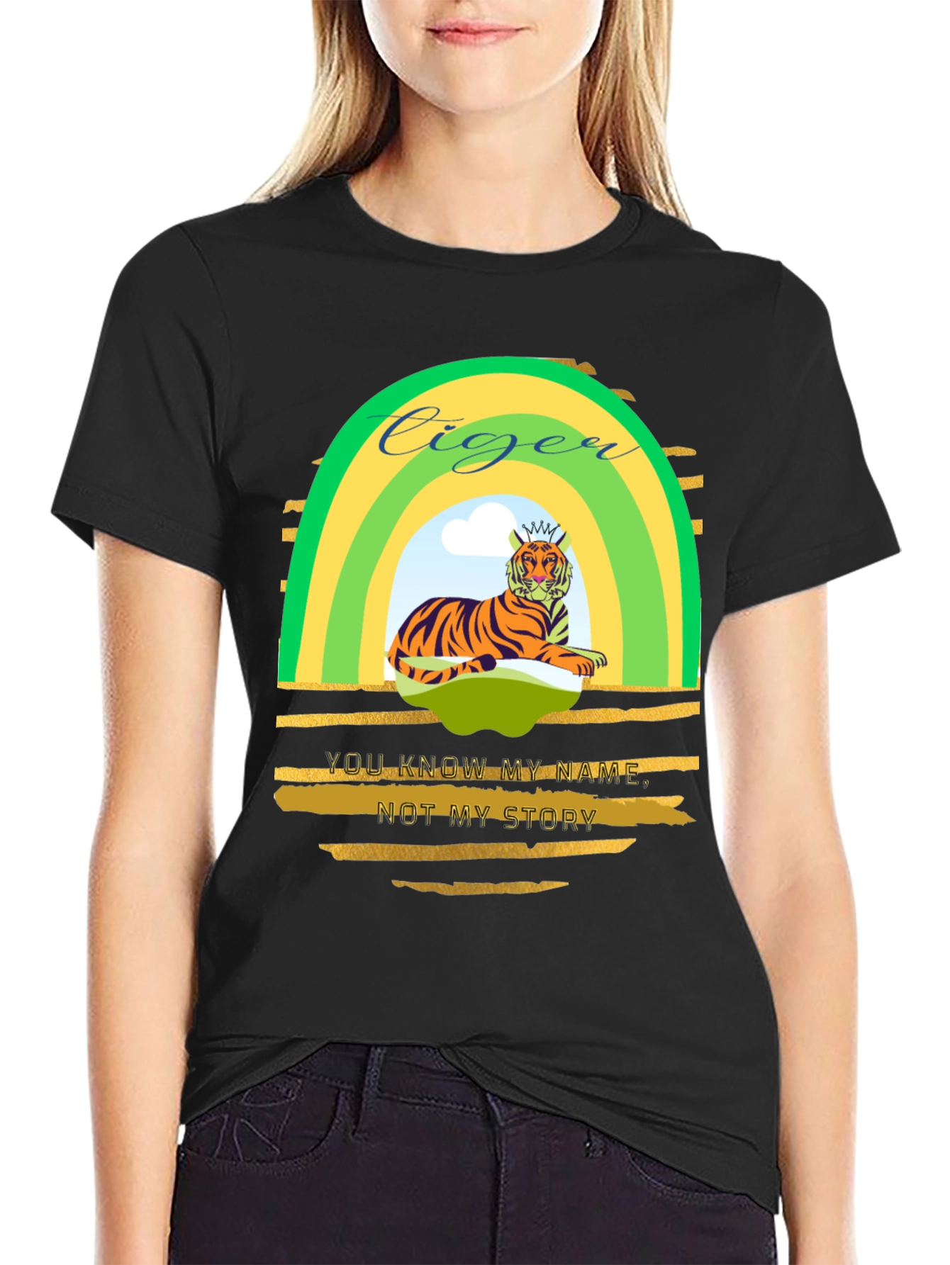 Ciger Tiger Graphic Tee - Mens Black T-Shirt