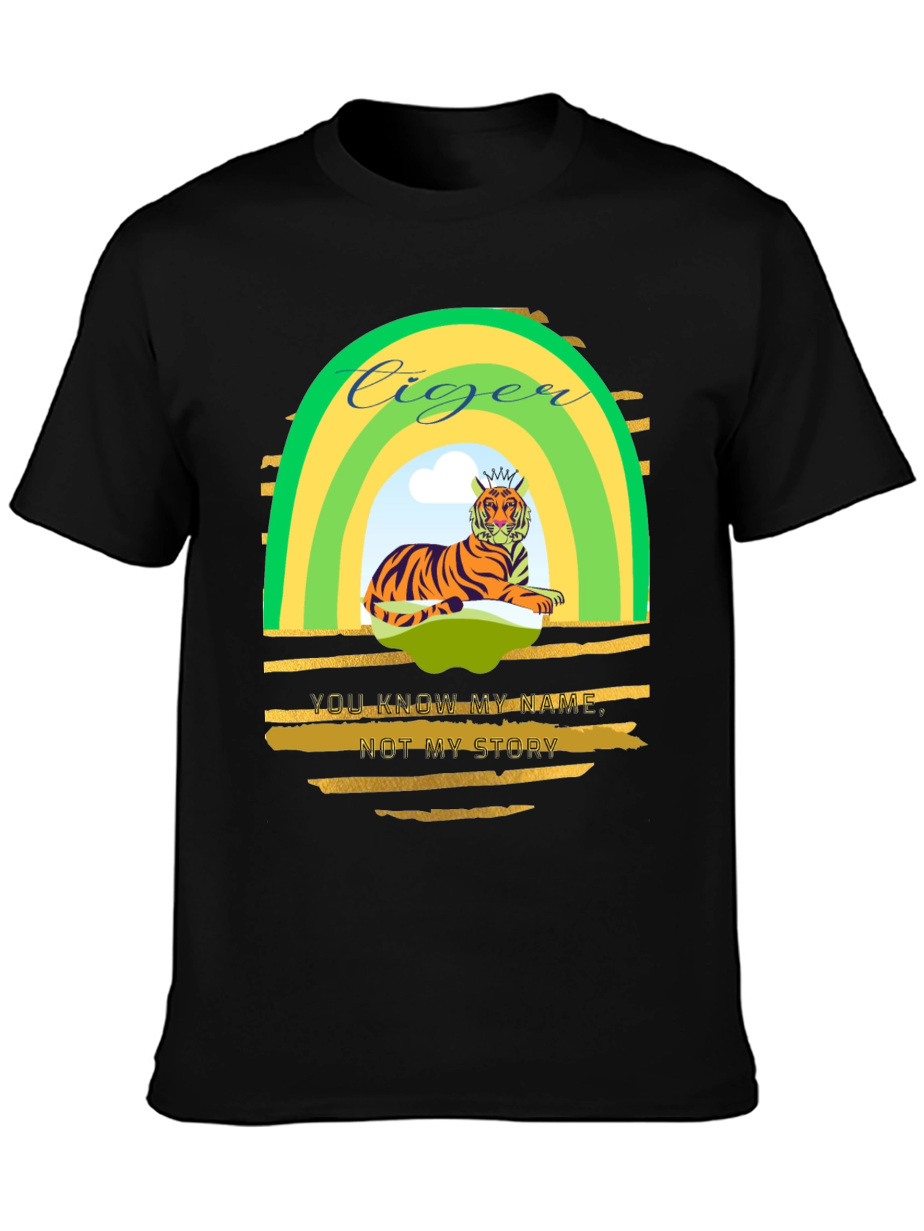 Ciger Tiger Graphic Tee - Mens Black T-Shirt