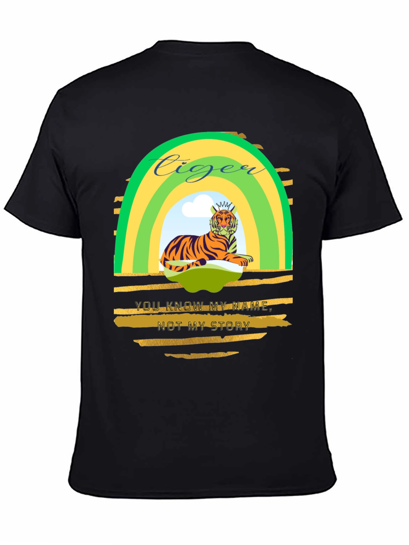 Ciger Tiger Graphic Tee - Mens Black T-Shirt