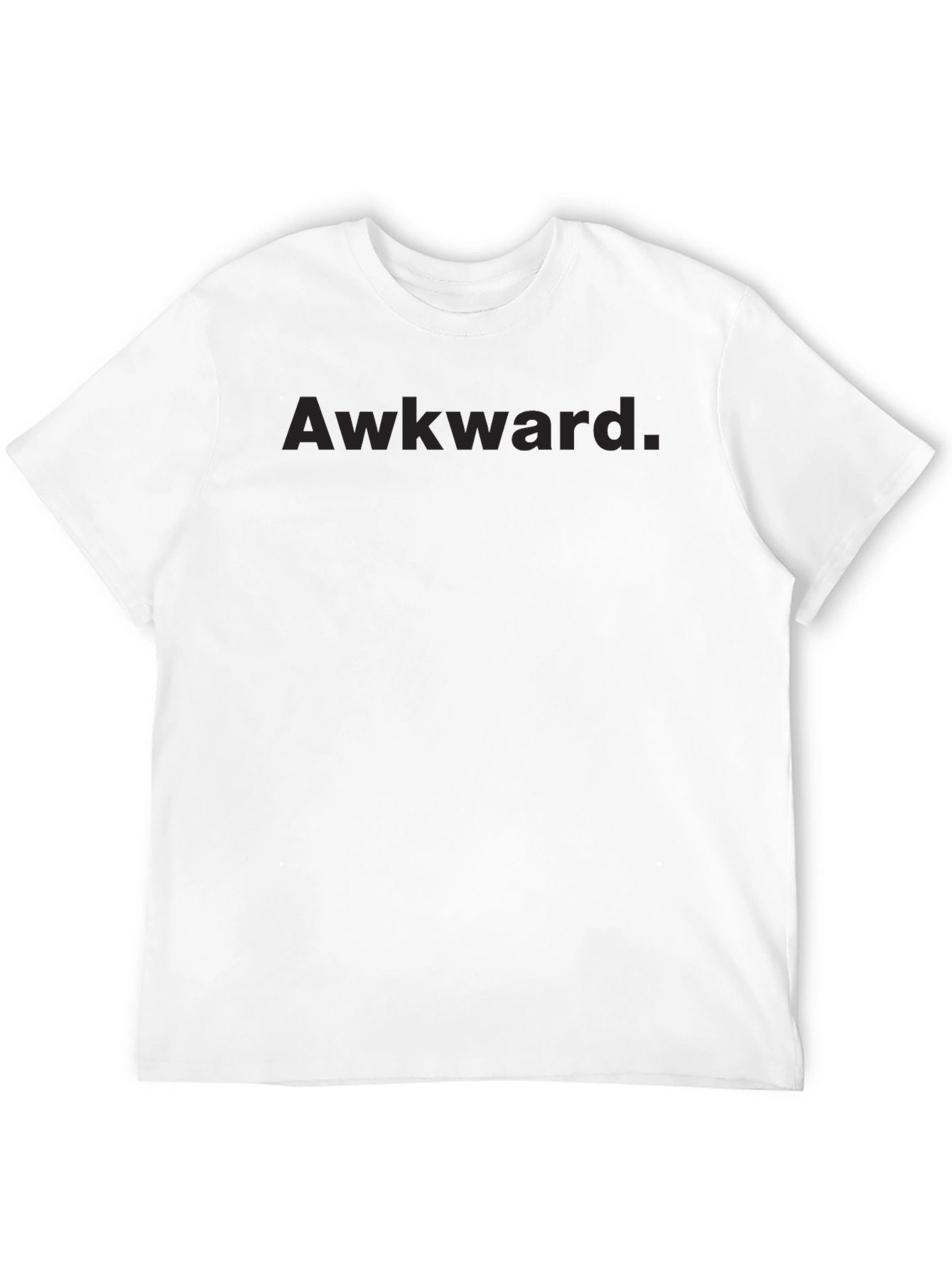 Awkward Graphic Tee - Black Crew Neck