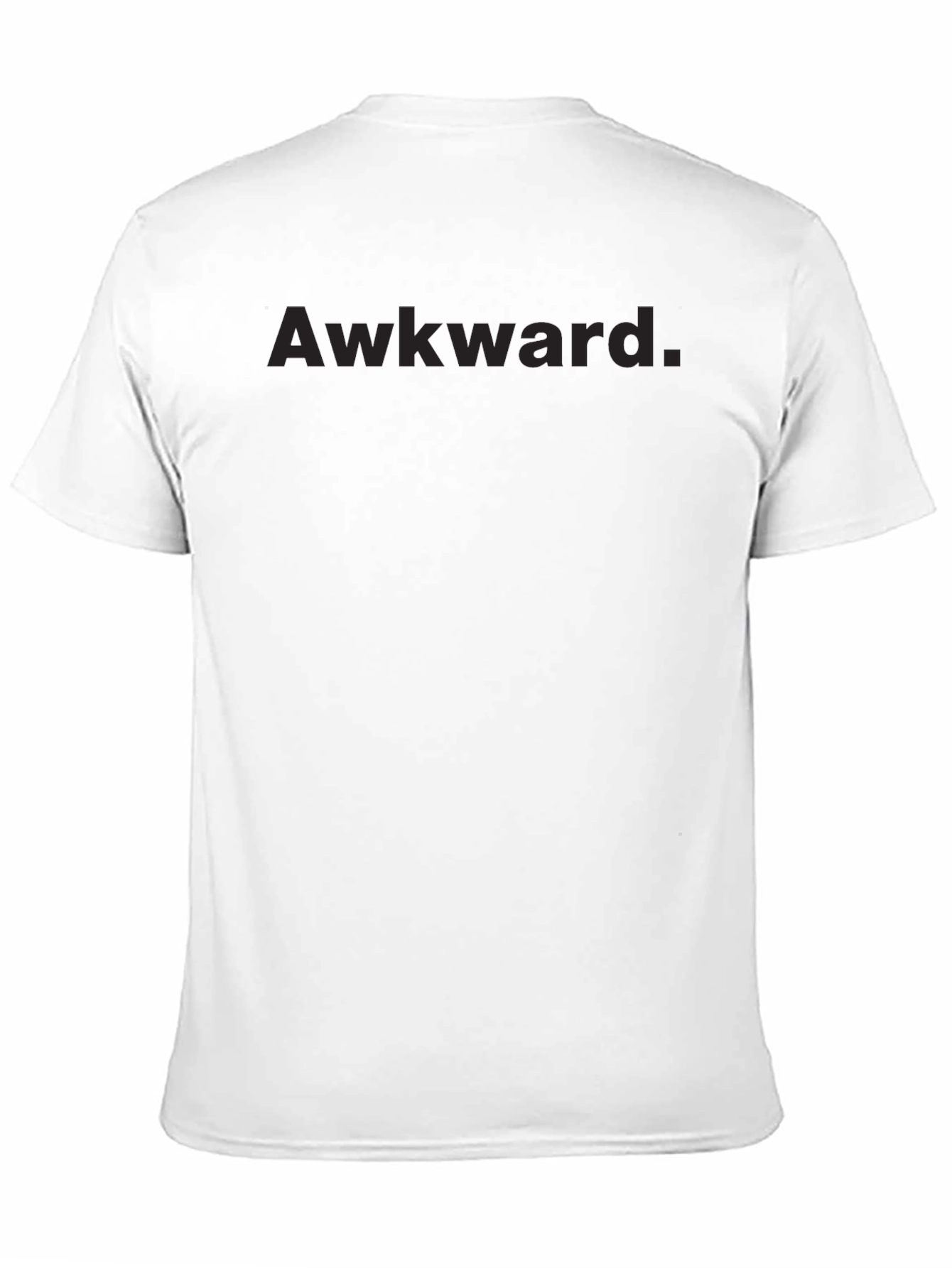 Awkward Graphic Tee - Black Crew Neck