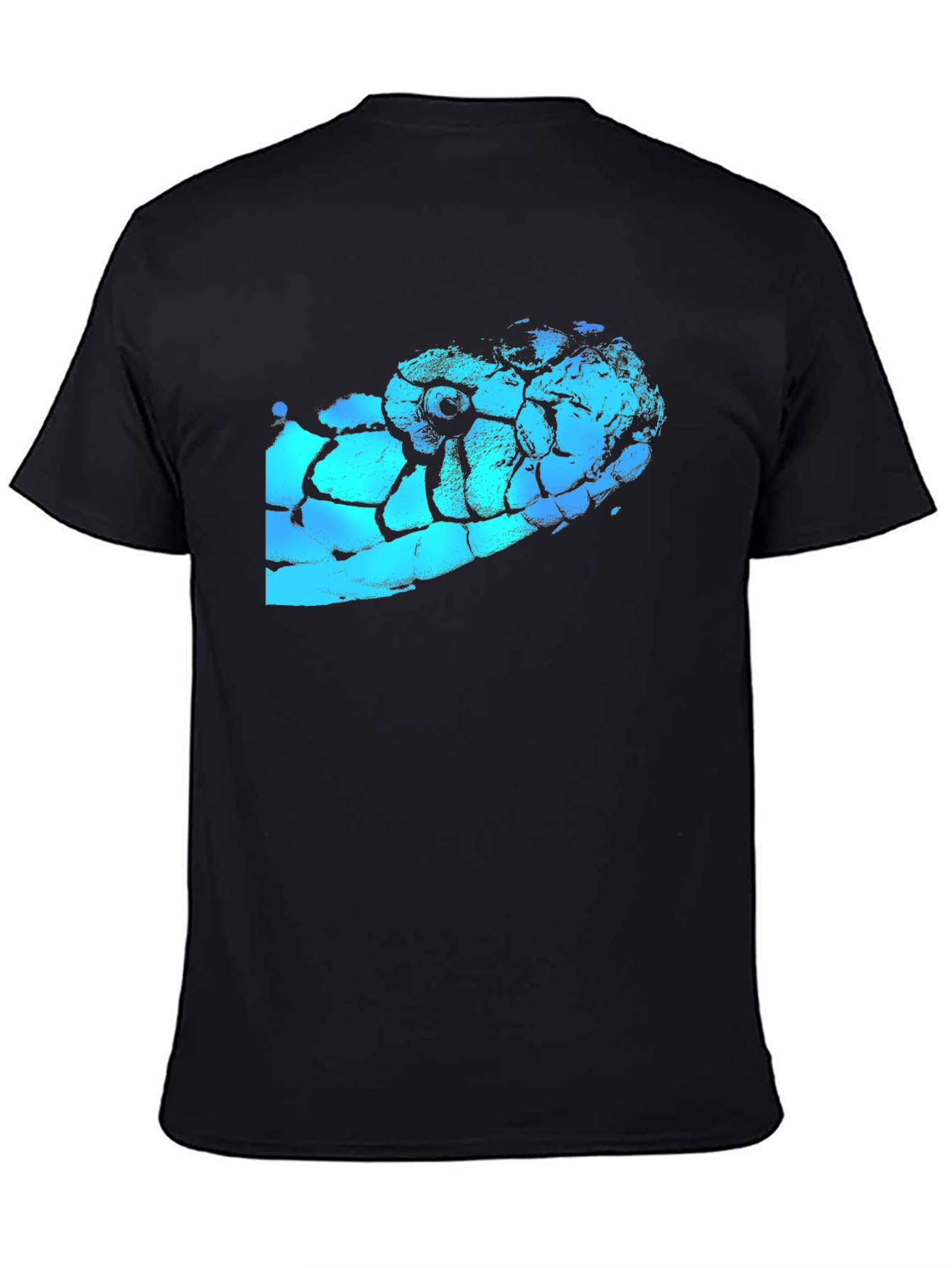 Snake Head Graphic Black T-Shirt