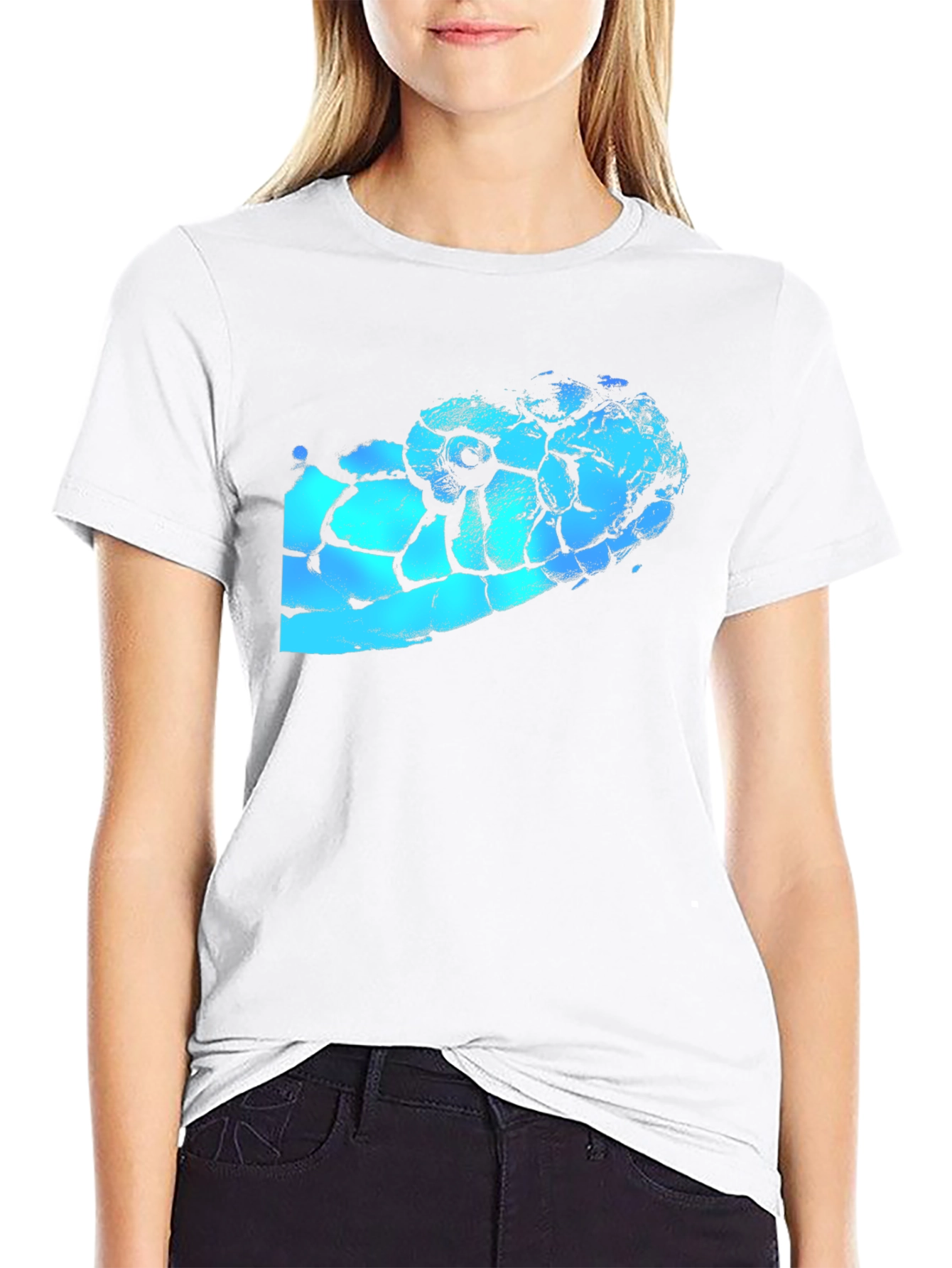 Snake Head Graphic Black T-Shirt