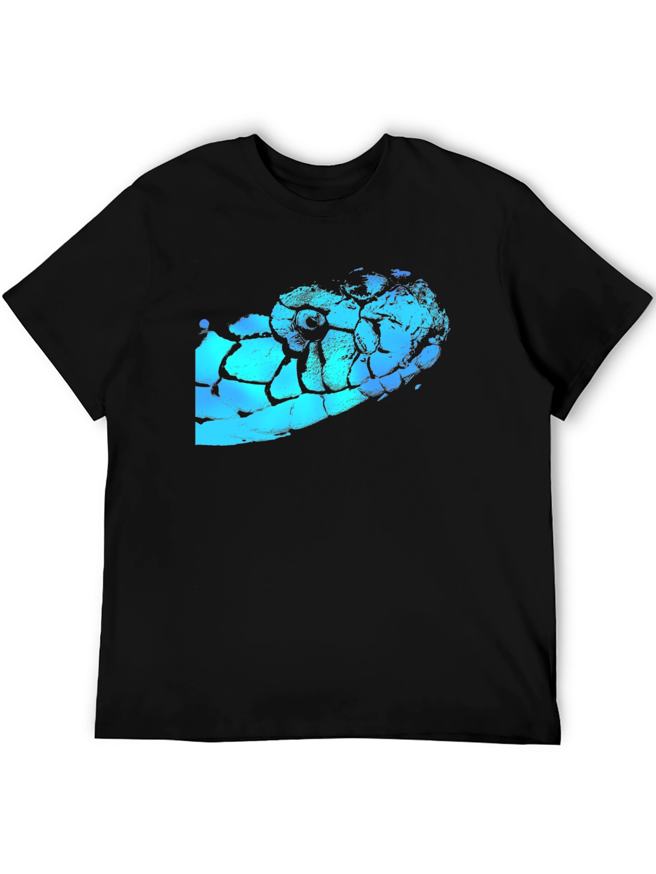 Snake Head Graphic Black T-Shirt