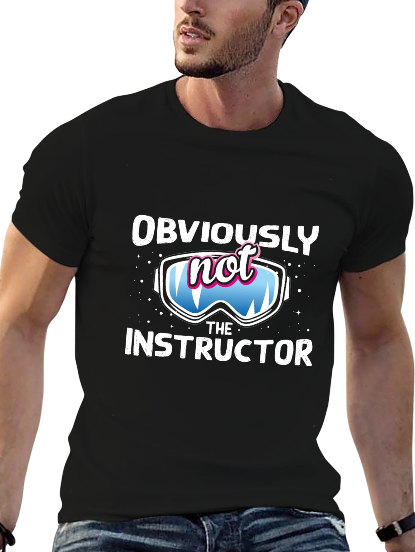Funny Ski Instructor T-Shirt - Obviously Not