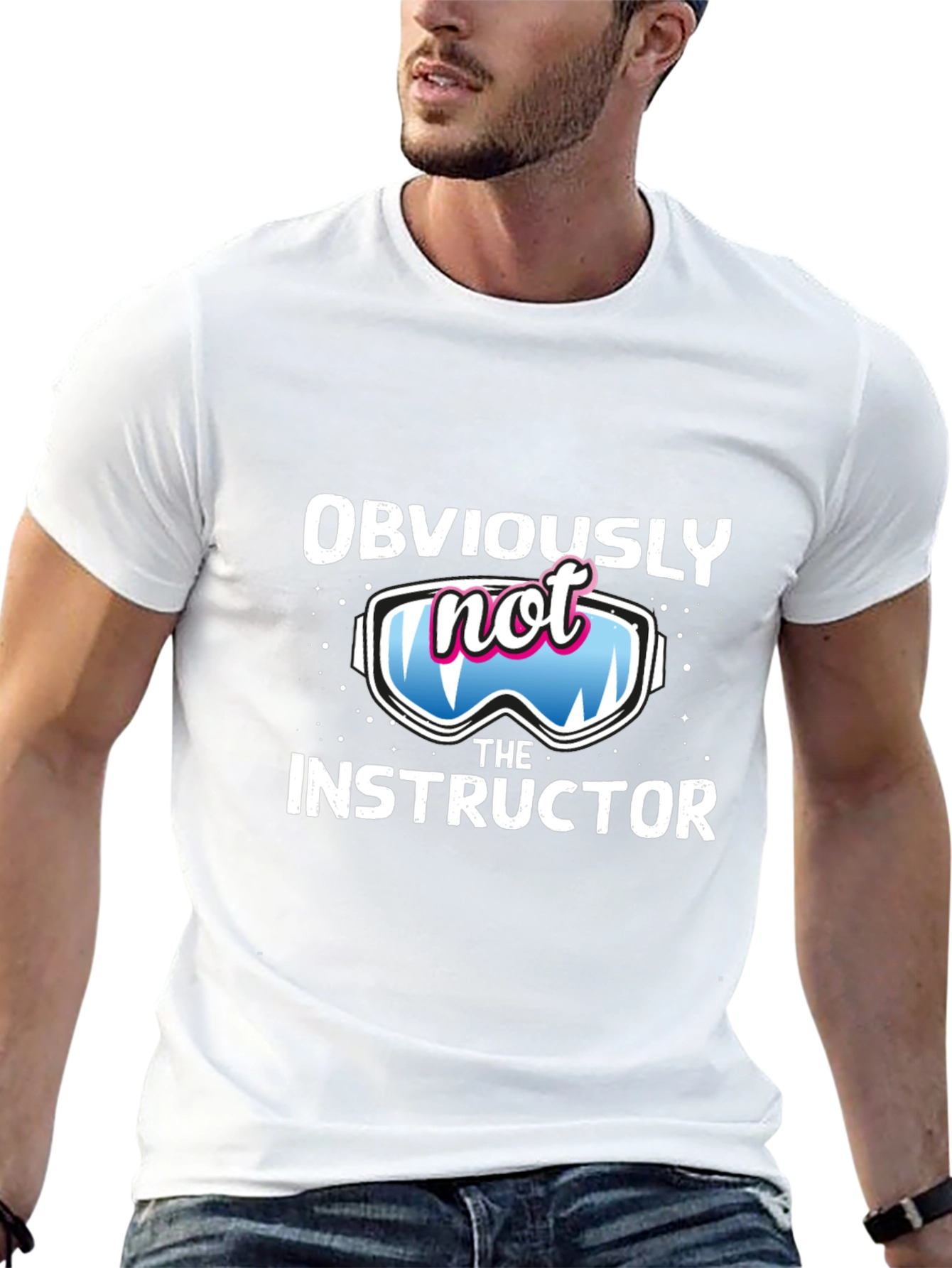 Funny Ski Instructor T-Shirt - Obviously Not