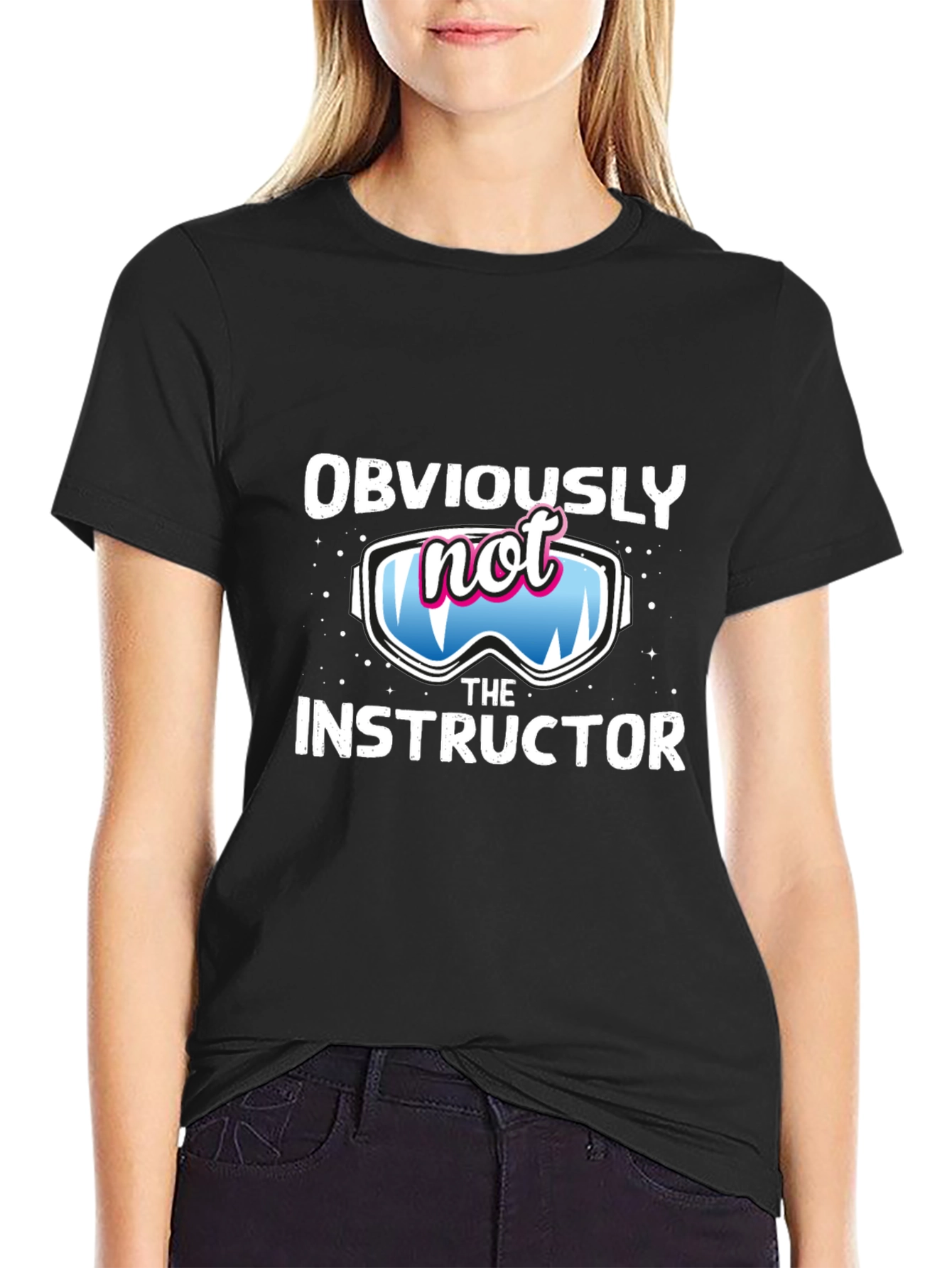 Funny Ski Instructor T-Shirt - Obviously Not