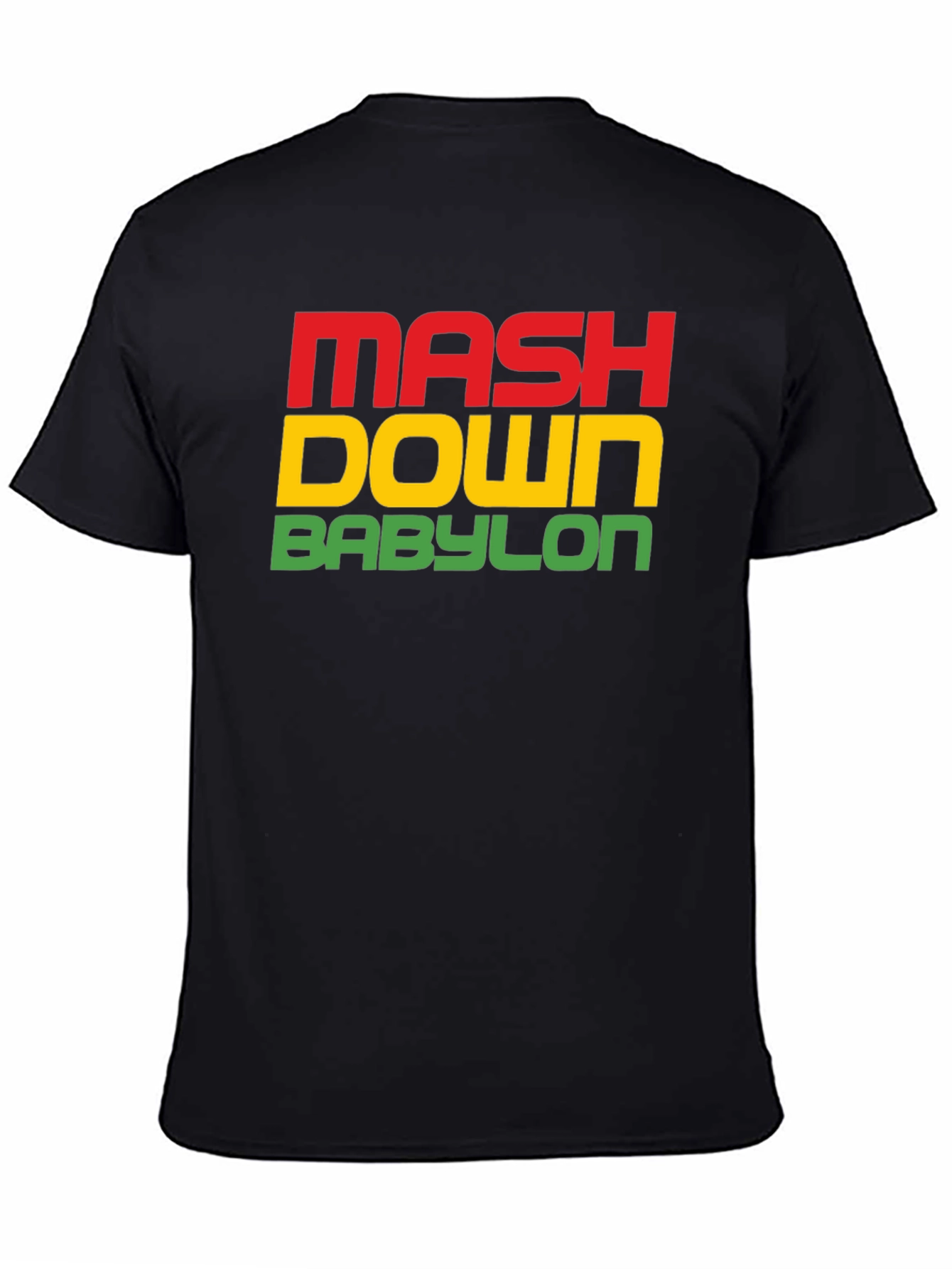 Mash Down Babylon Rasta T-Shirt - Black