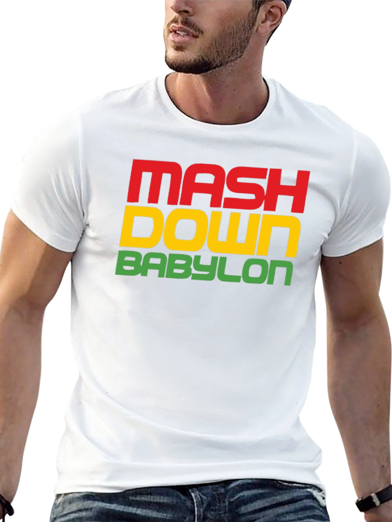 Mash Down Babylon Rasta T-Shirt - Black