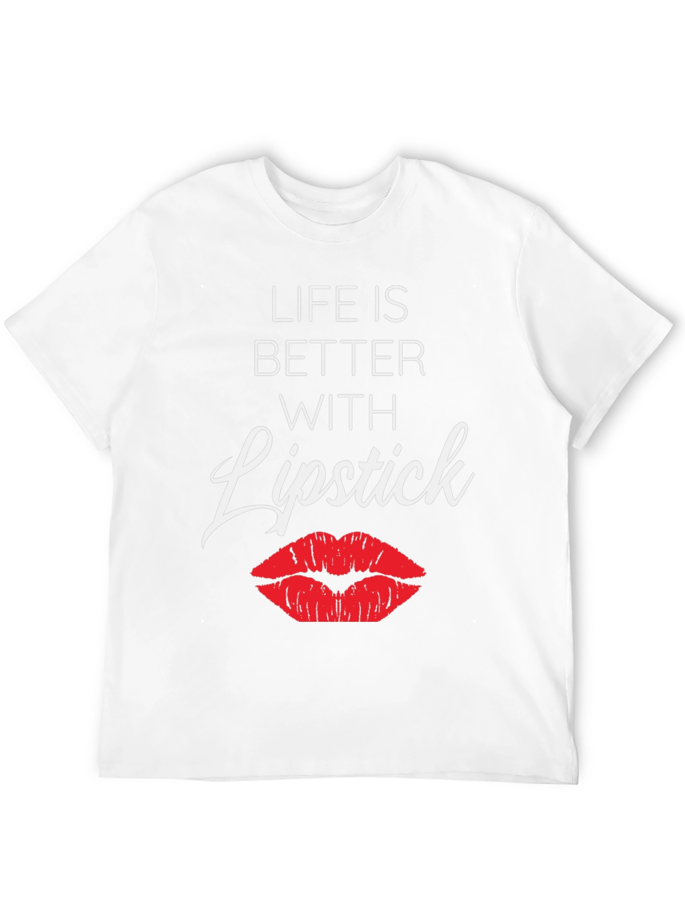 Life Is Better With Lipstick Graphic Tee