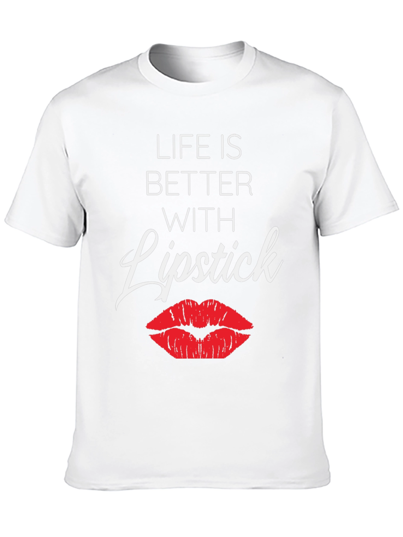 Life Is Better With Lipstick Graphic Tee