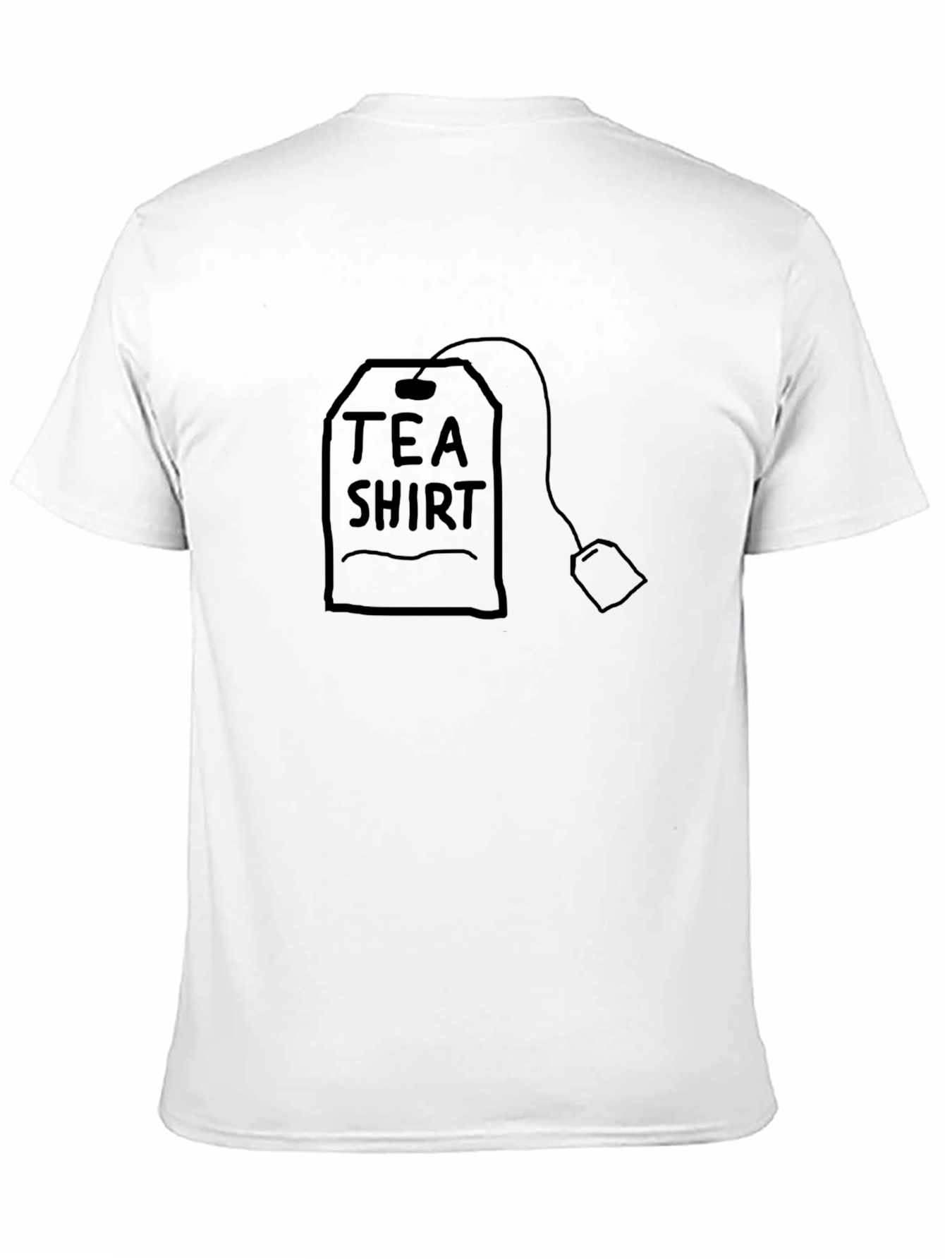 Tea Shirt Graphic Tee - Black Cotton