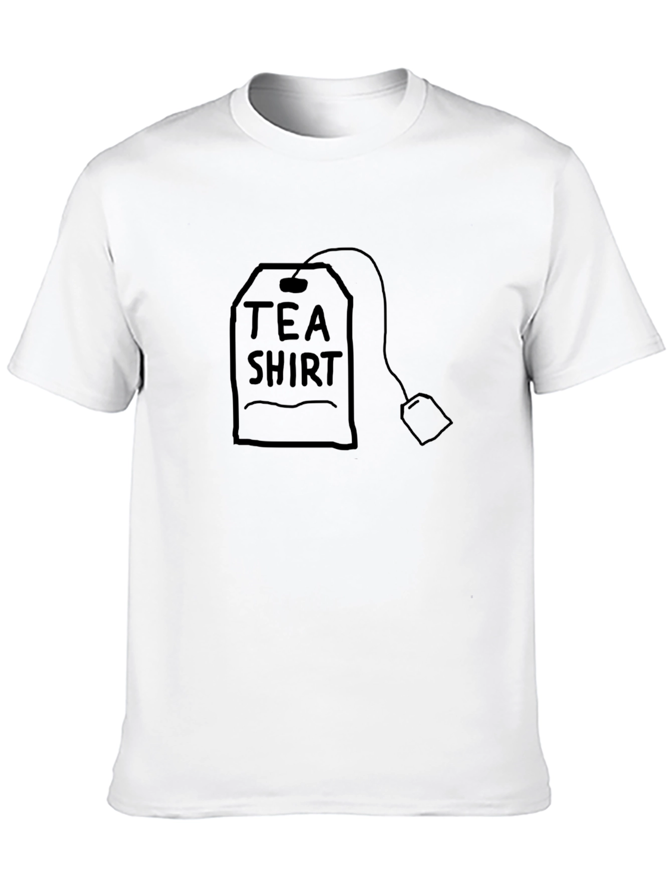 Tea Shirt Graphic Tee - Black Cotton