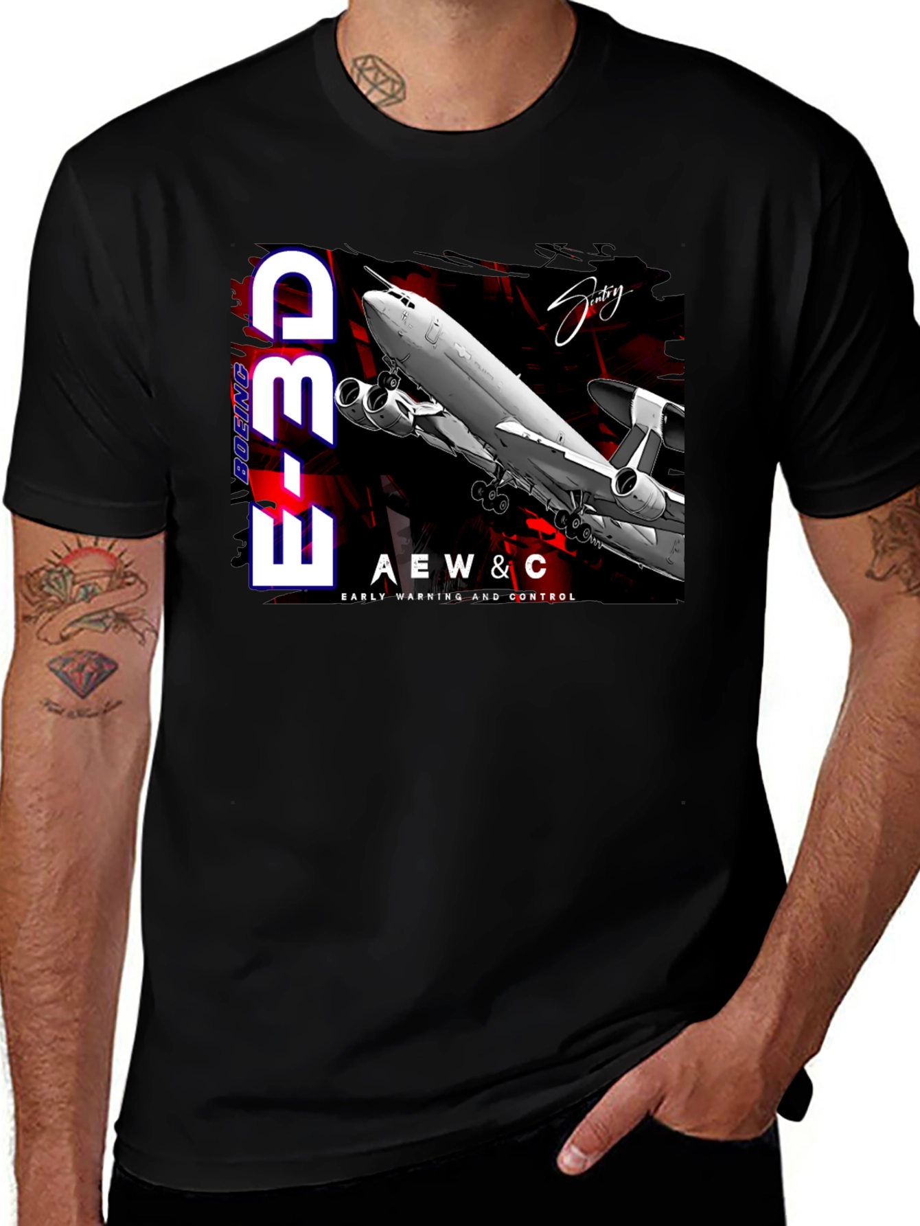 Boeing E-3D AEW&C T-Shirt - Early Warning & Control