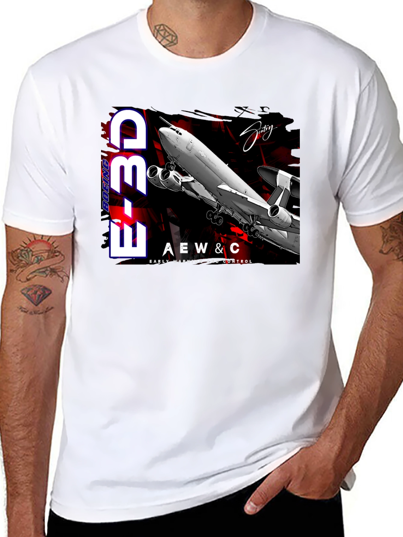 Boeing E-3D AEW&C T-Shirt - Early Warning & Control