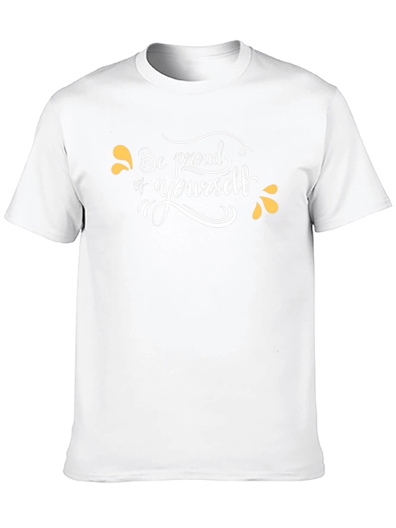 Be Proud of Yourself Black Graphic Tee