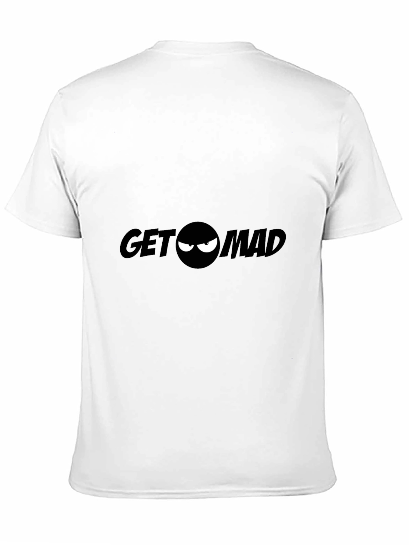 Get Mad Graphic Tee - Black Crew Neck T-Shirt