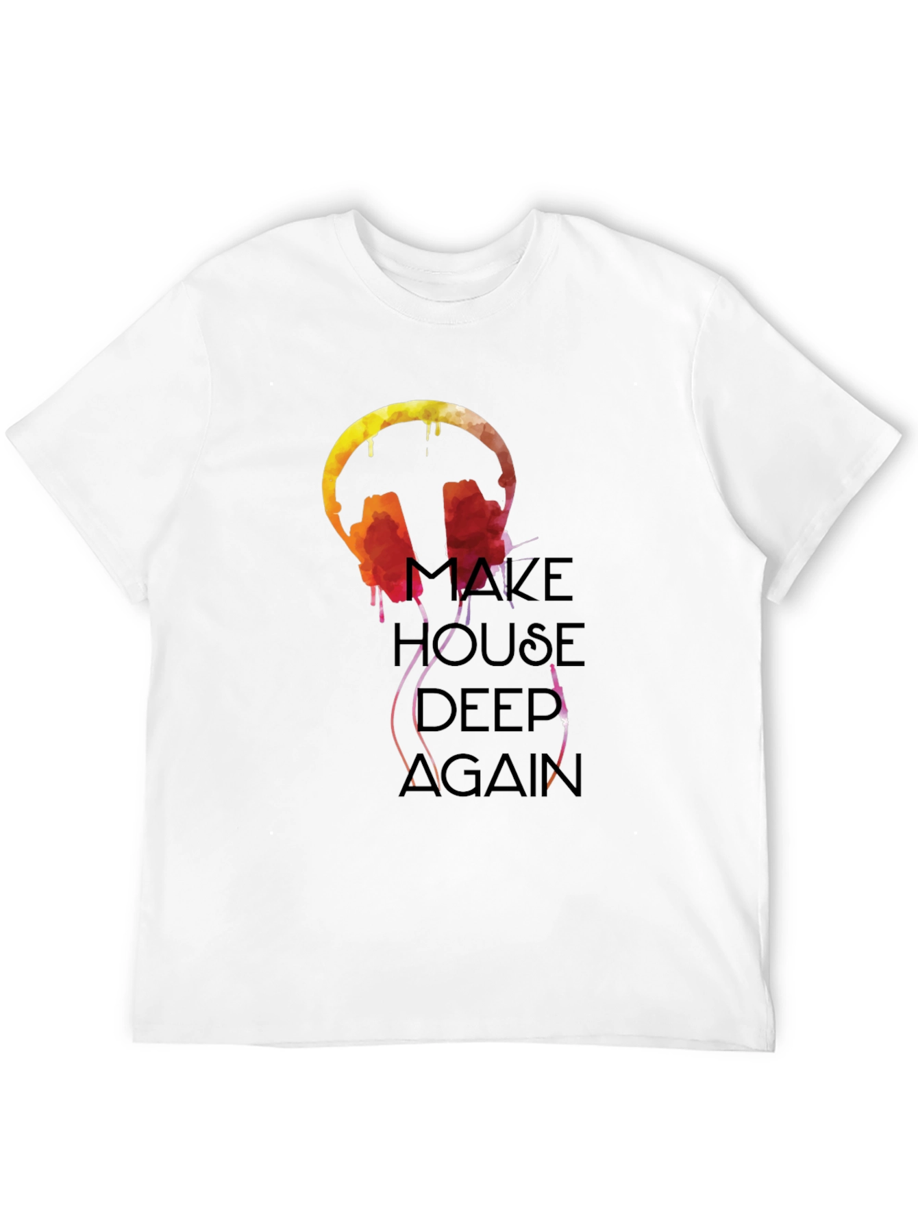 Maze House Deep Again Black Graphic T-Shirt