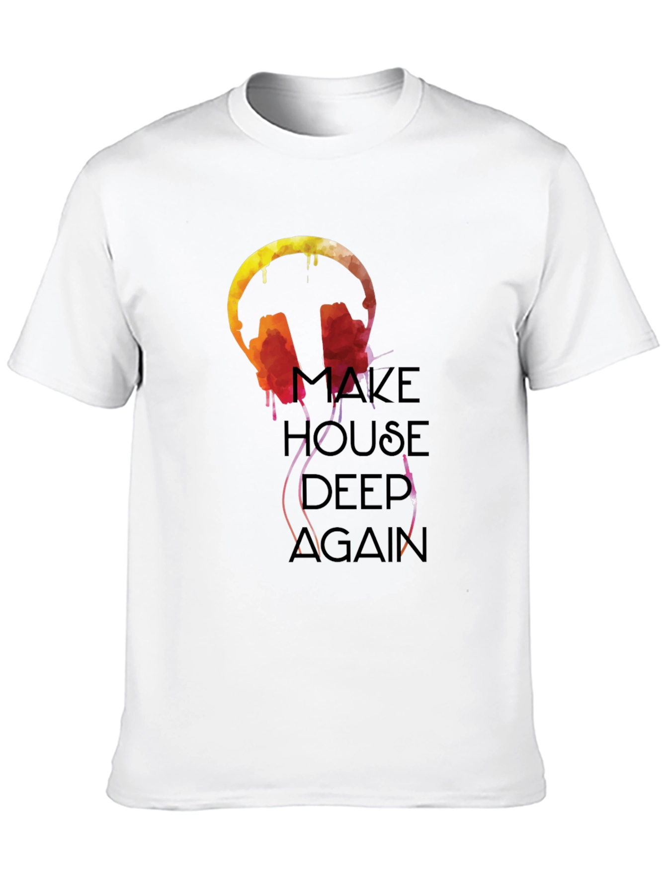 Maze House Deep Again Black Graphic T-Shirt