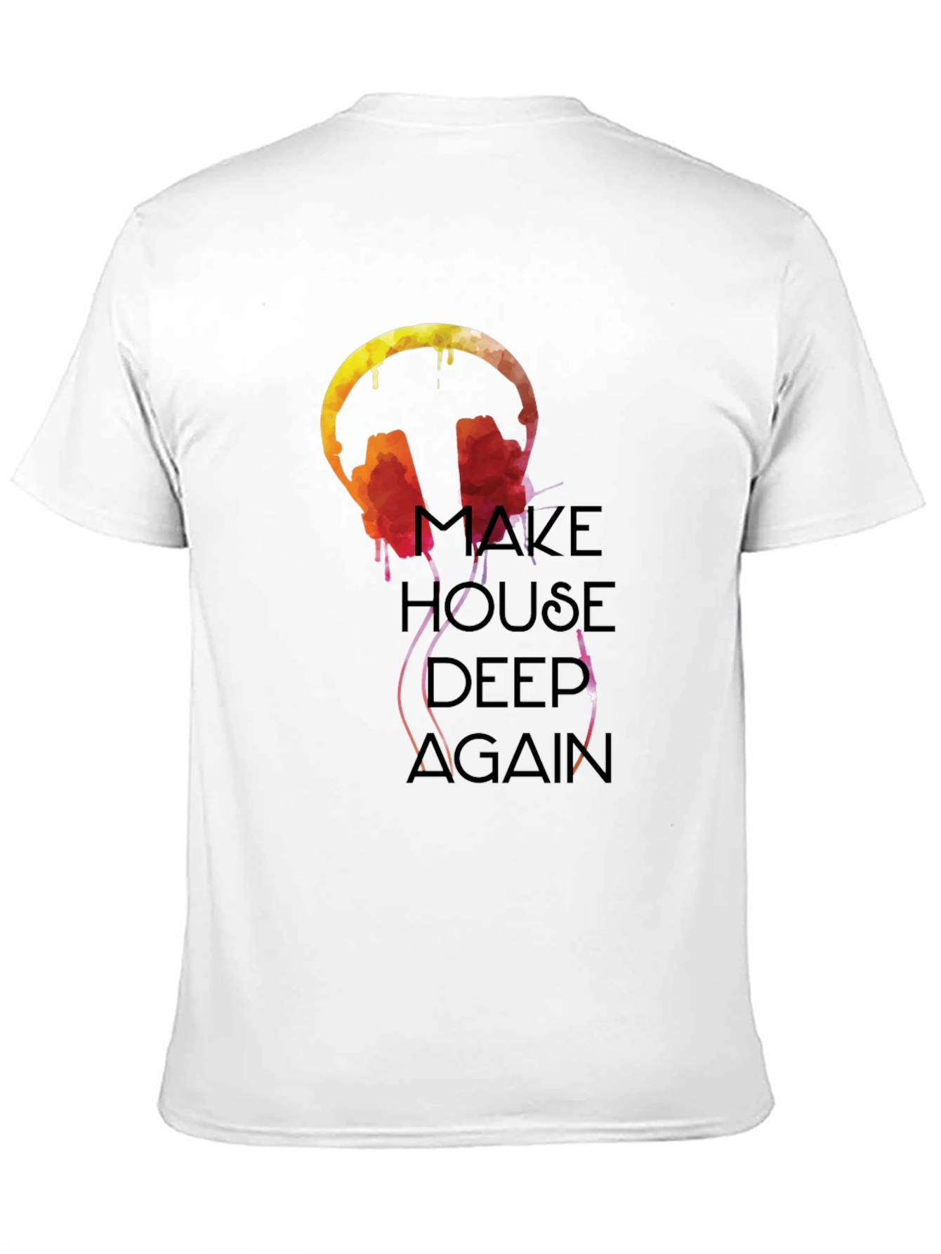 Maze House Deep Again Black Graphic T-Shirt
