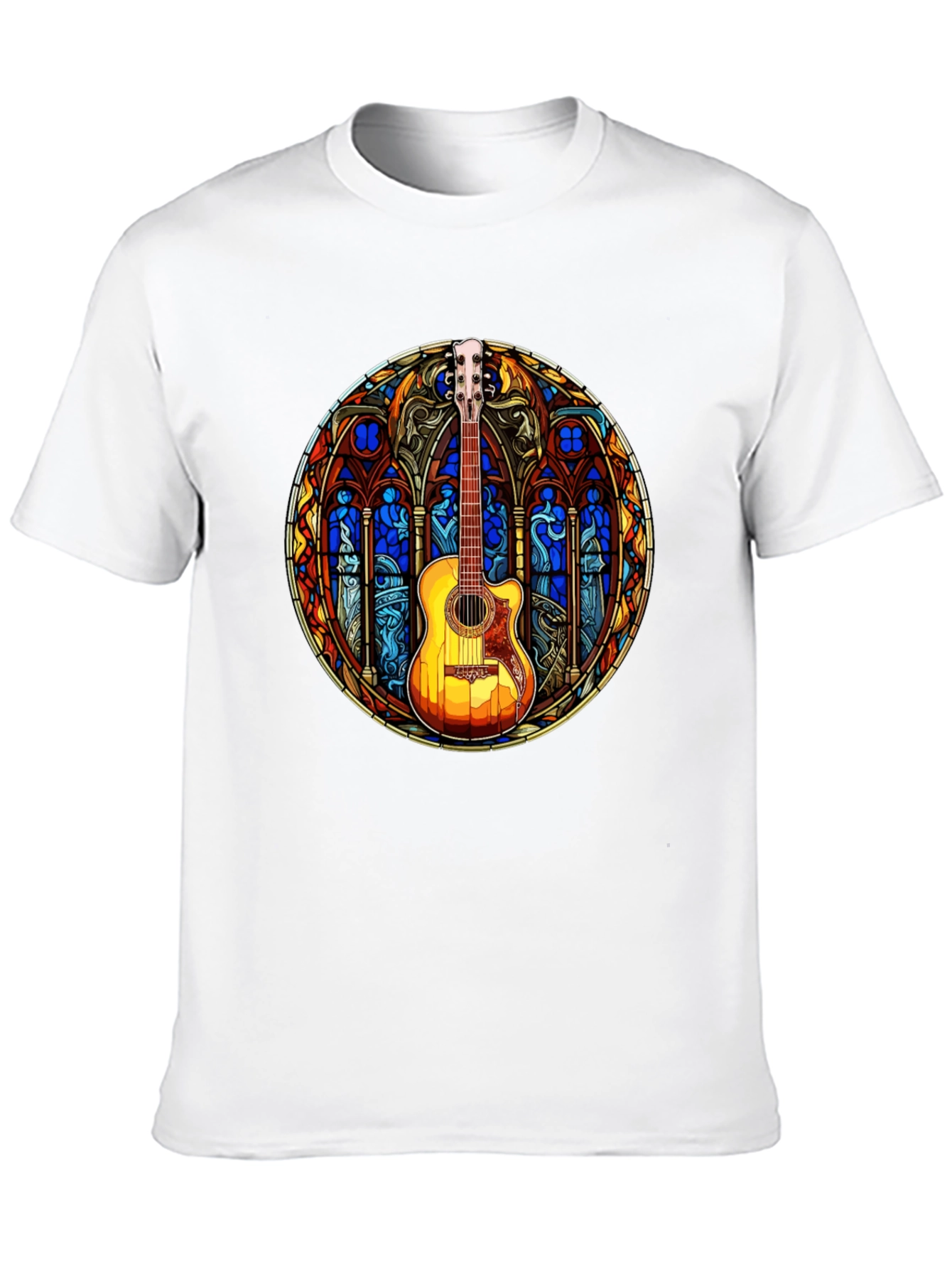 Stained Glass Guitar T-Shirt