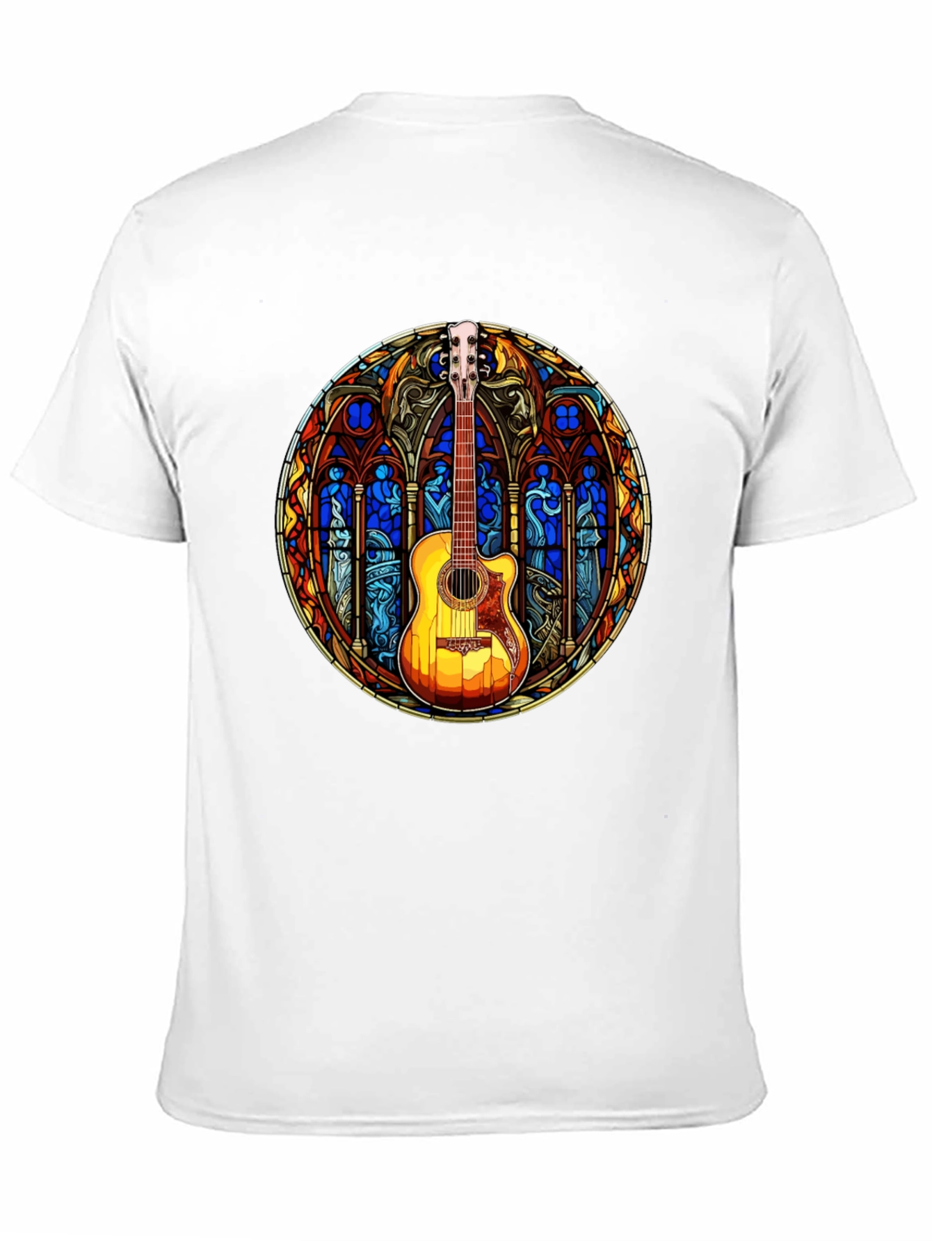 Stained Glass Guitar T-Shirt