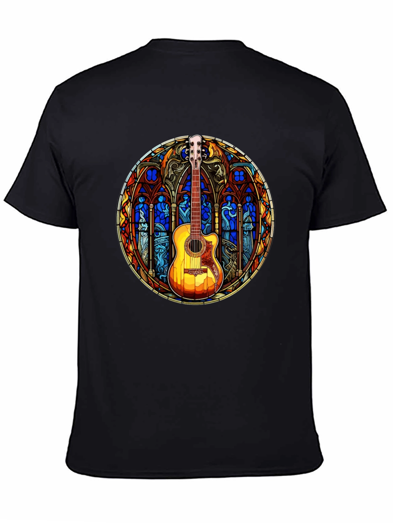 Stained Glass Guitar T-Shirt