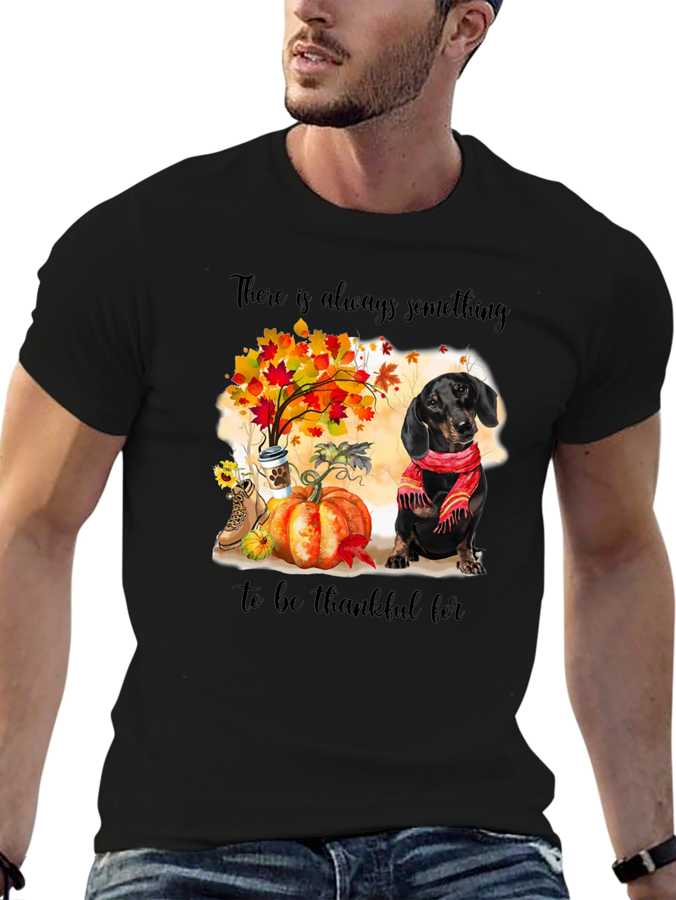 Thankful Dachshund Fall T-Shirt